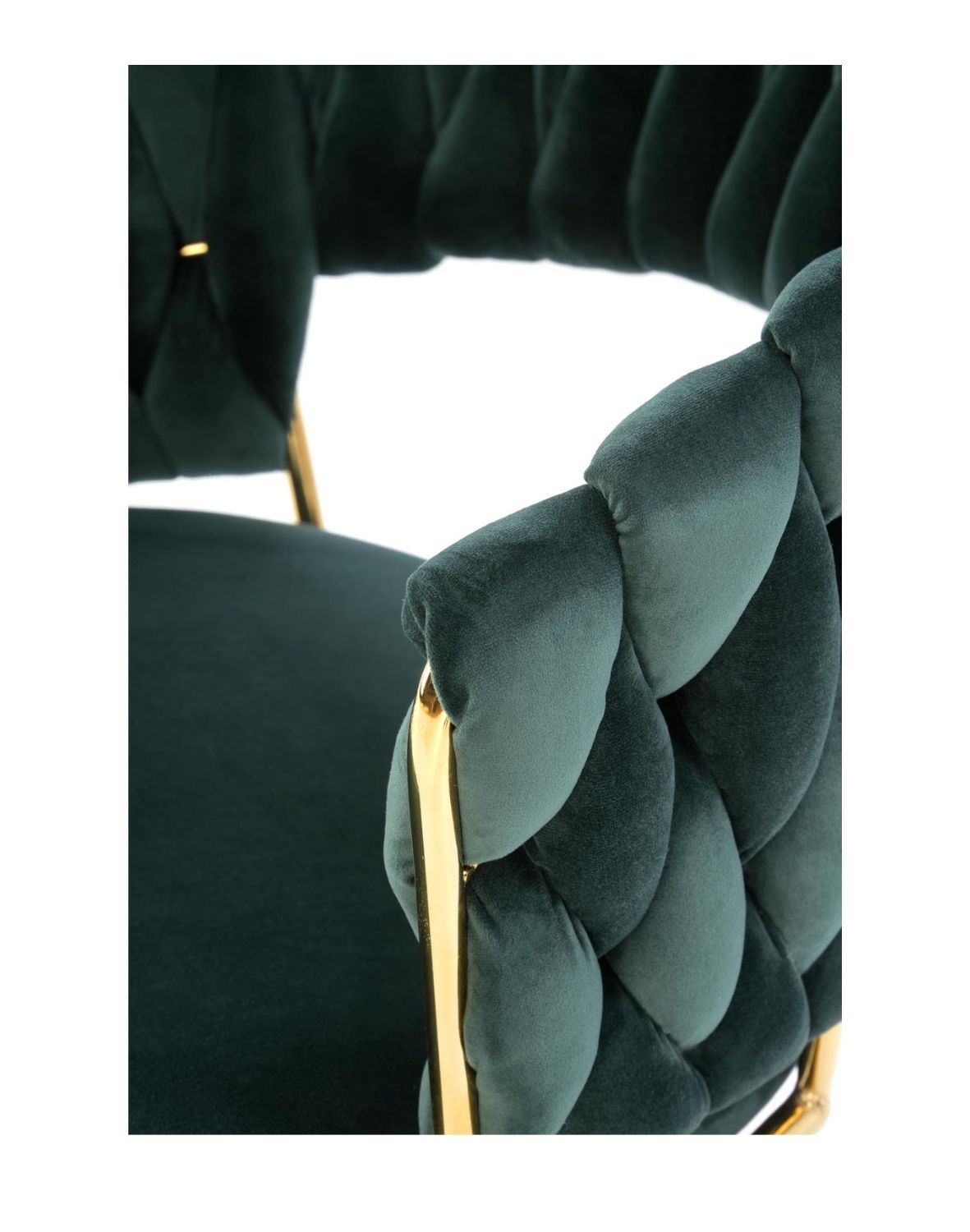 krzesło k551 zielone, tapicerowane velvet, nowoczesny design