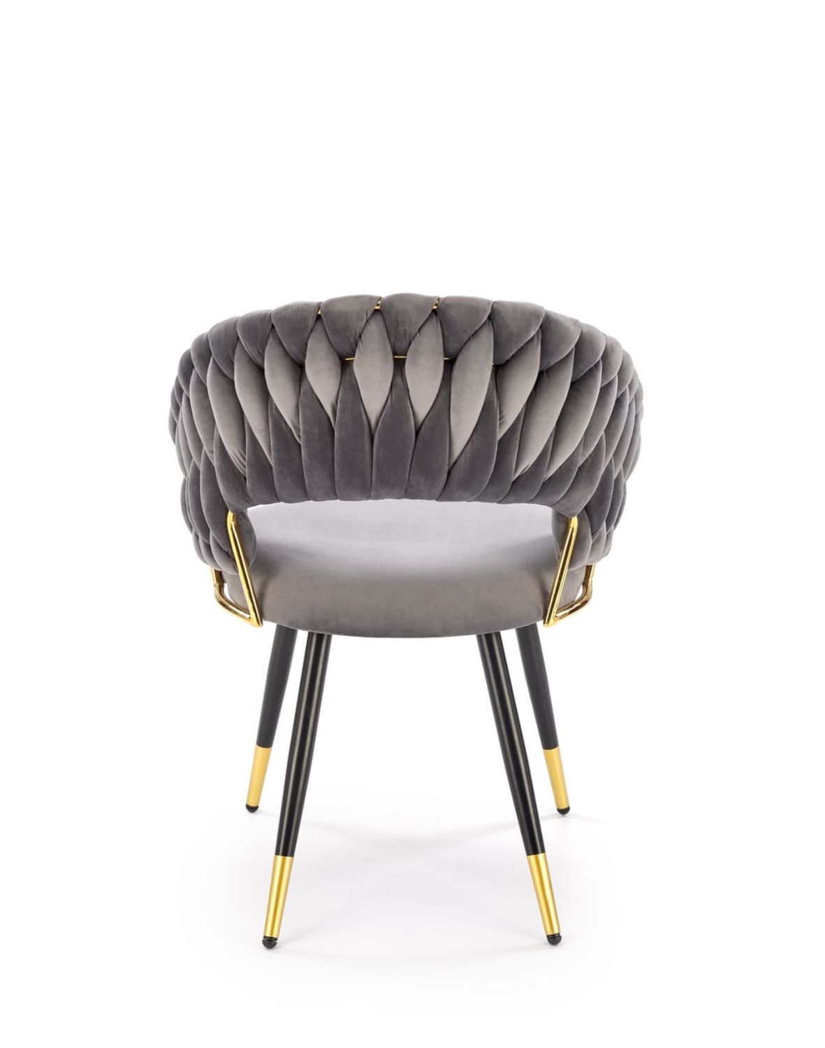 krzesło k551 popielate, tapicerowane velvet, nowoczesny design