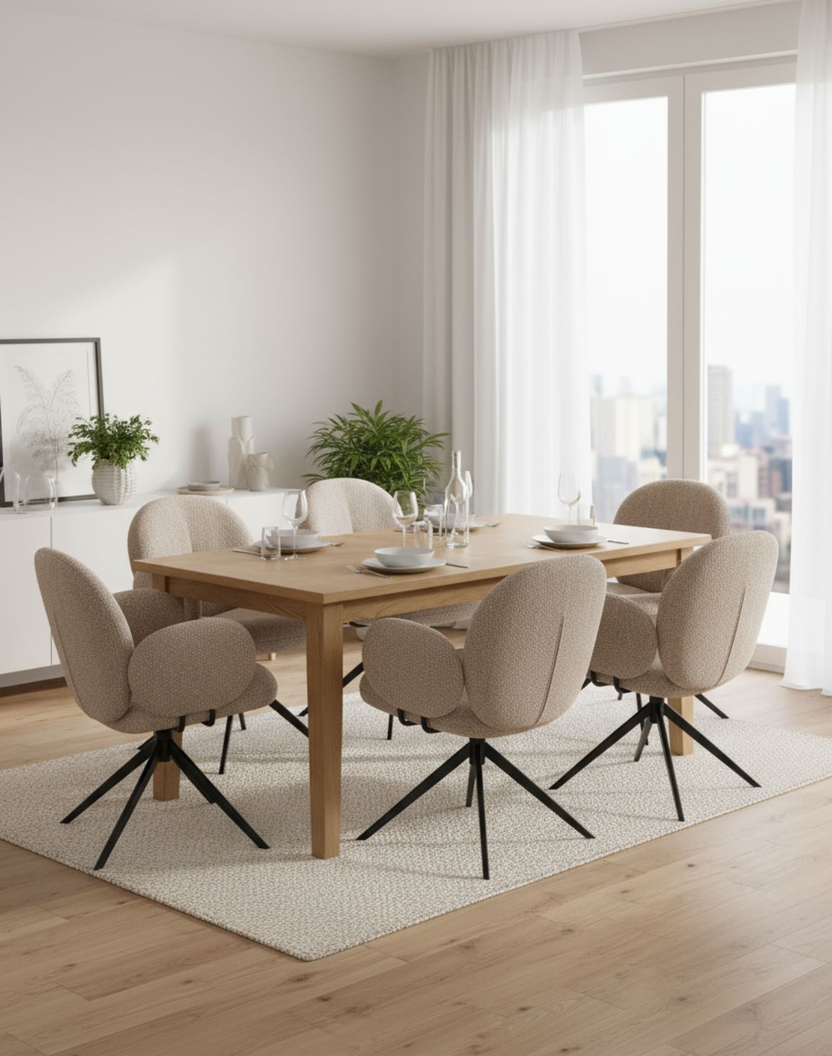 krzesło z funkcją obracania k568, beżowe