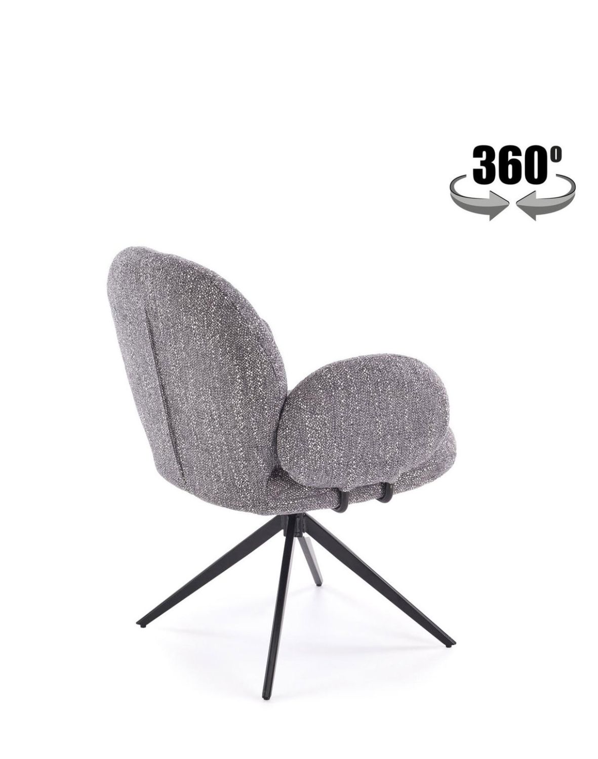 krzesło z funkcją obracania k568, szare