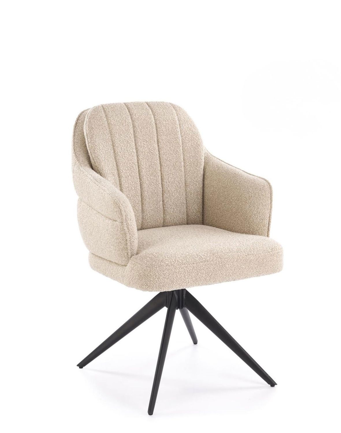 krzesło z funkcją obracania k570, boucle, beżowe