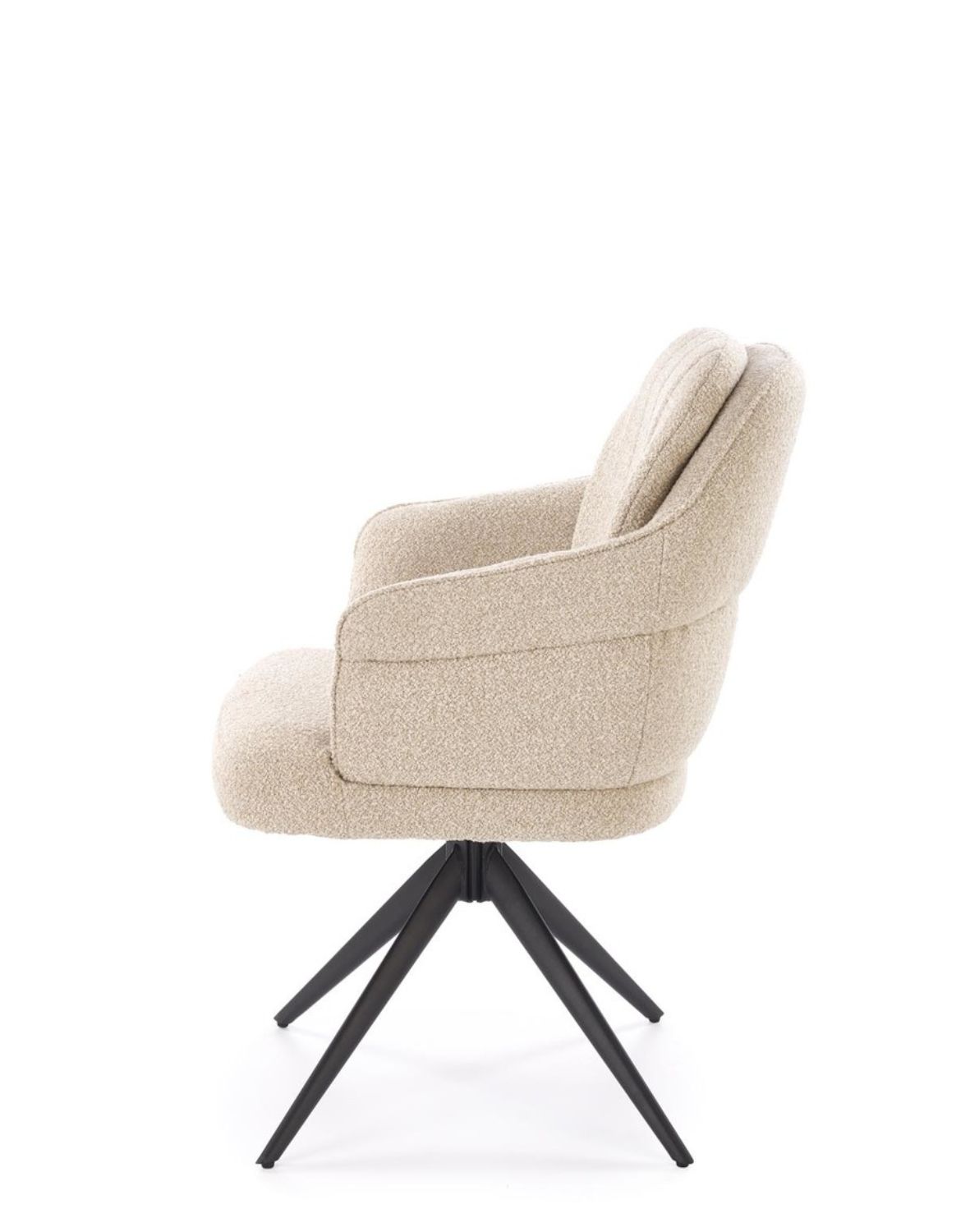 krzesło z funkcją obracania k570, boucle, beżowe