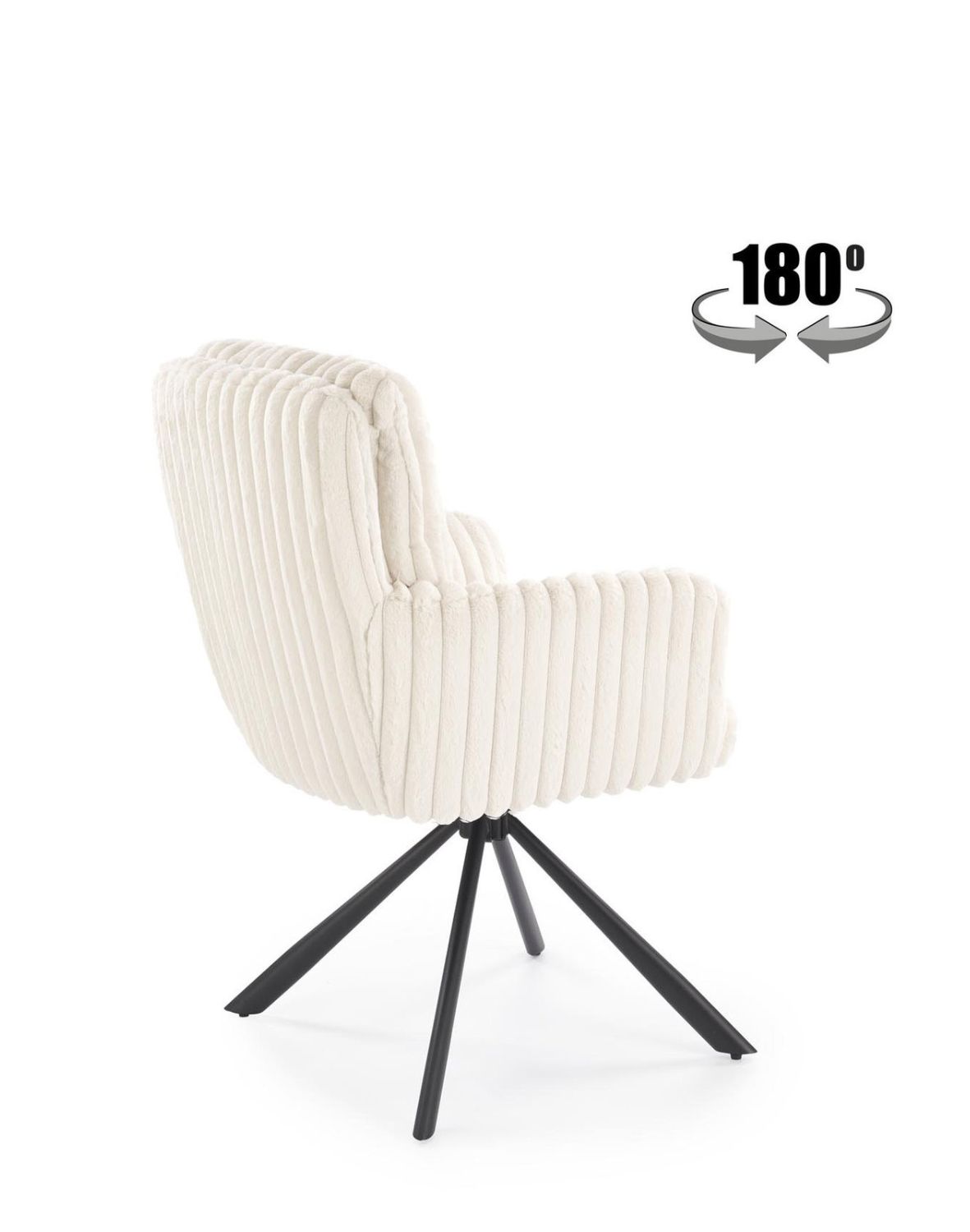 krzesło z funkcją obracania k572 kremowe, nowoczesne