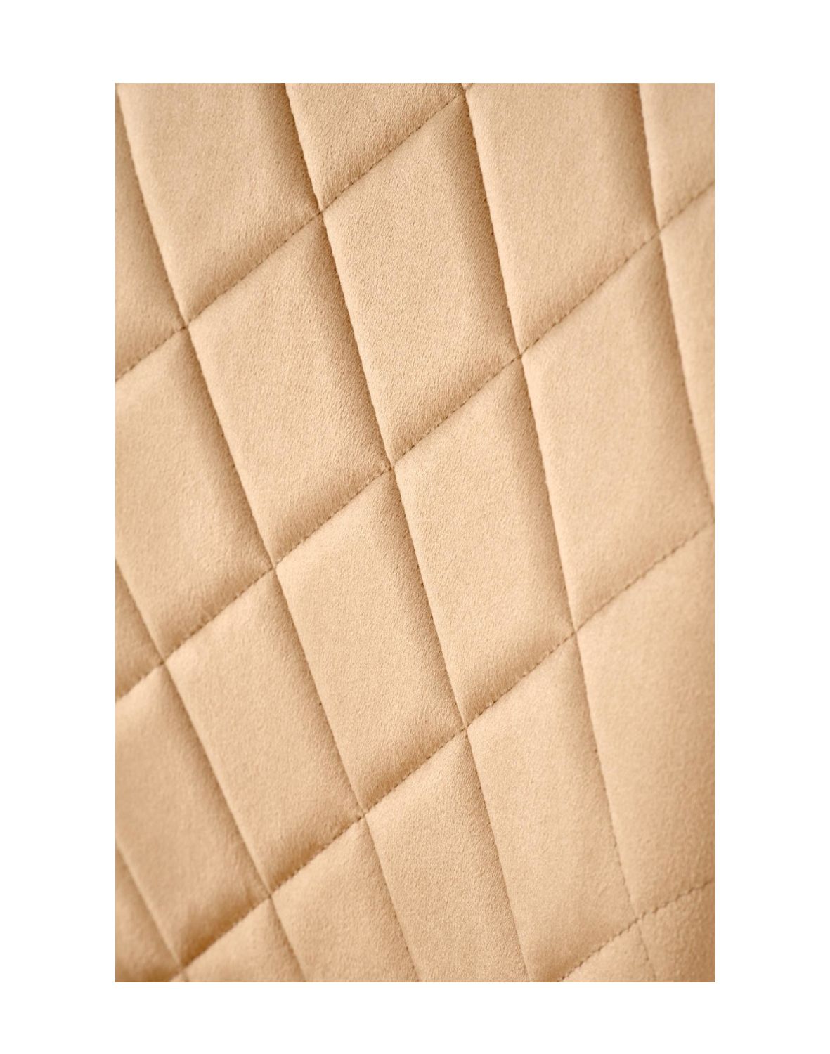 krzesło beżowe k578, tapicerowane, welwet