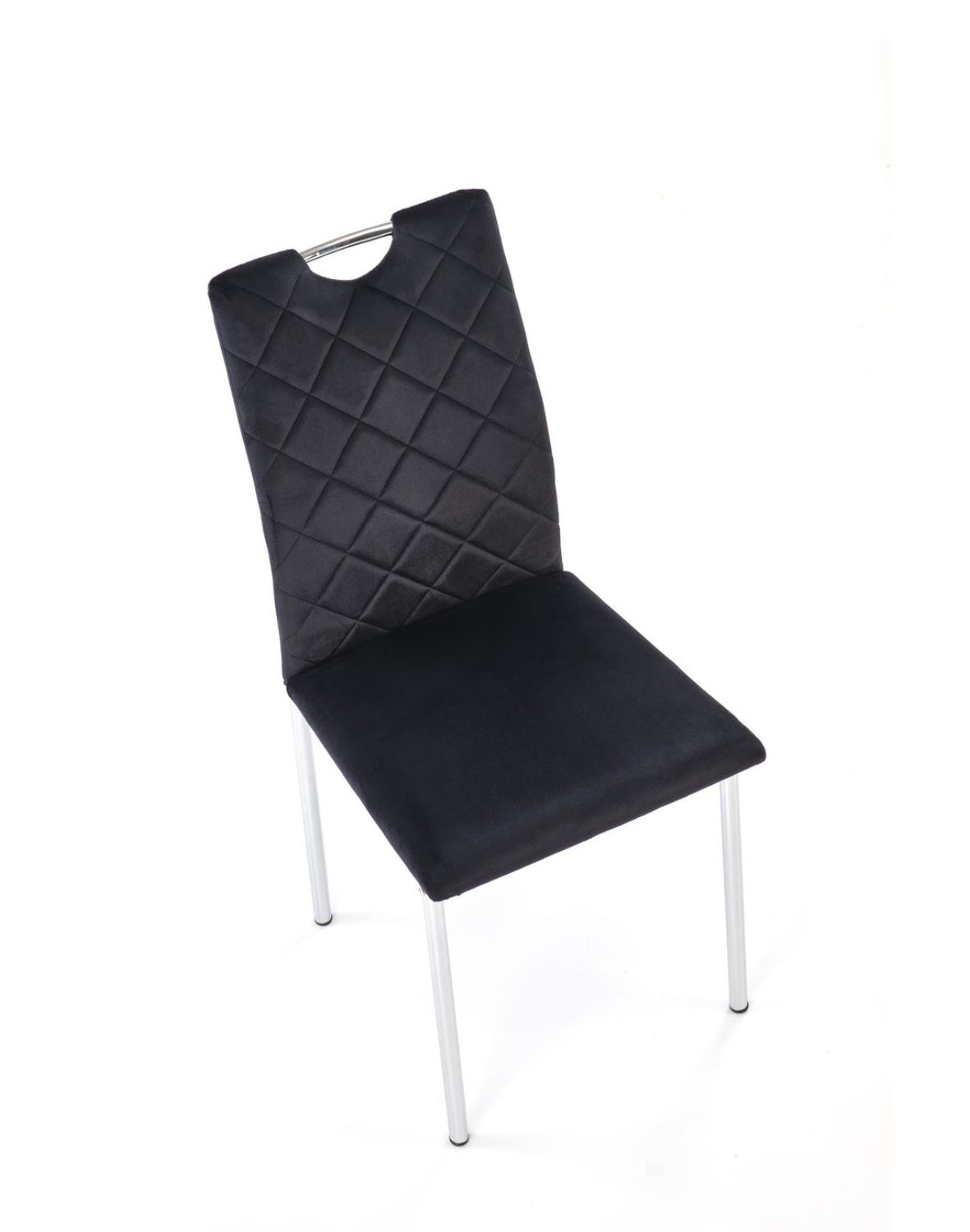 krzesło czarne k578, tapicerowane, welwet