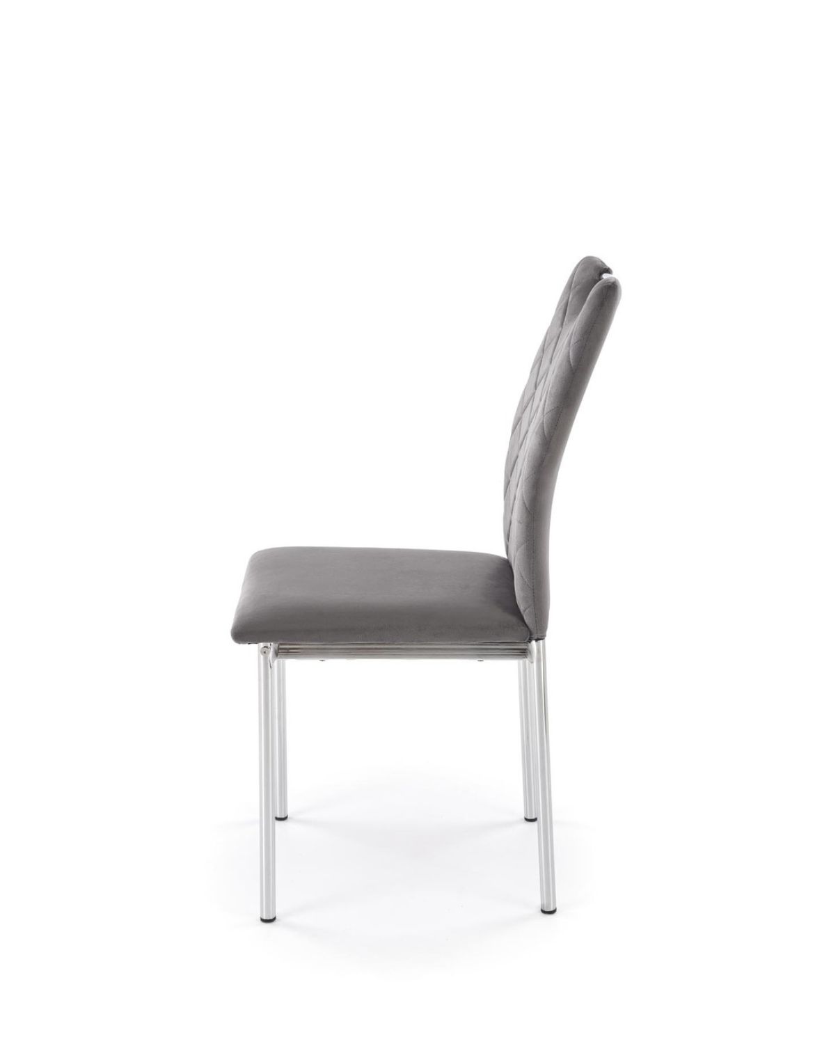 krzesło szare k578, tapicerowane, welwet