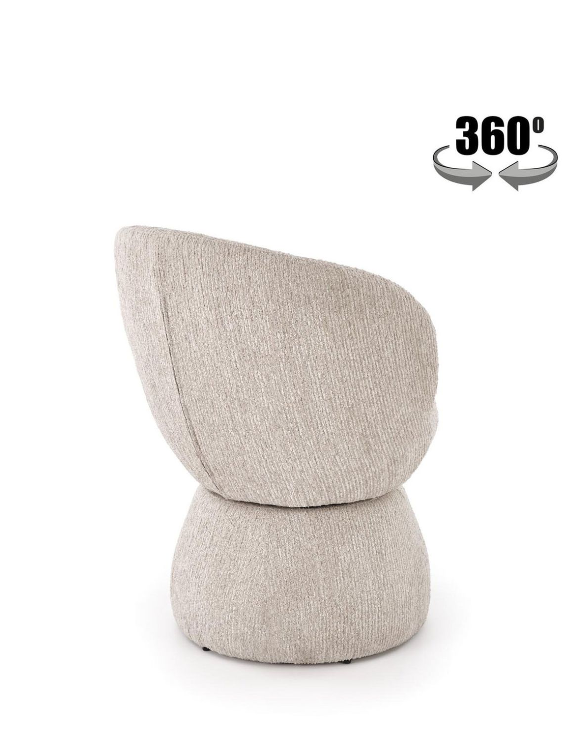 krzesło z funkcją obracania k581, tapicerowane, beżowe