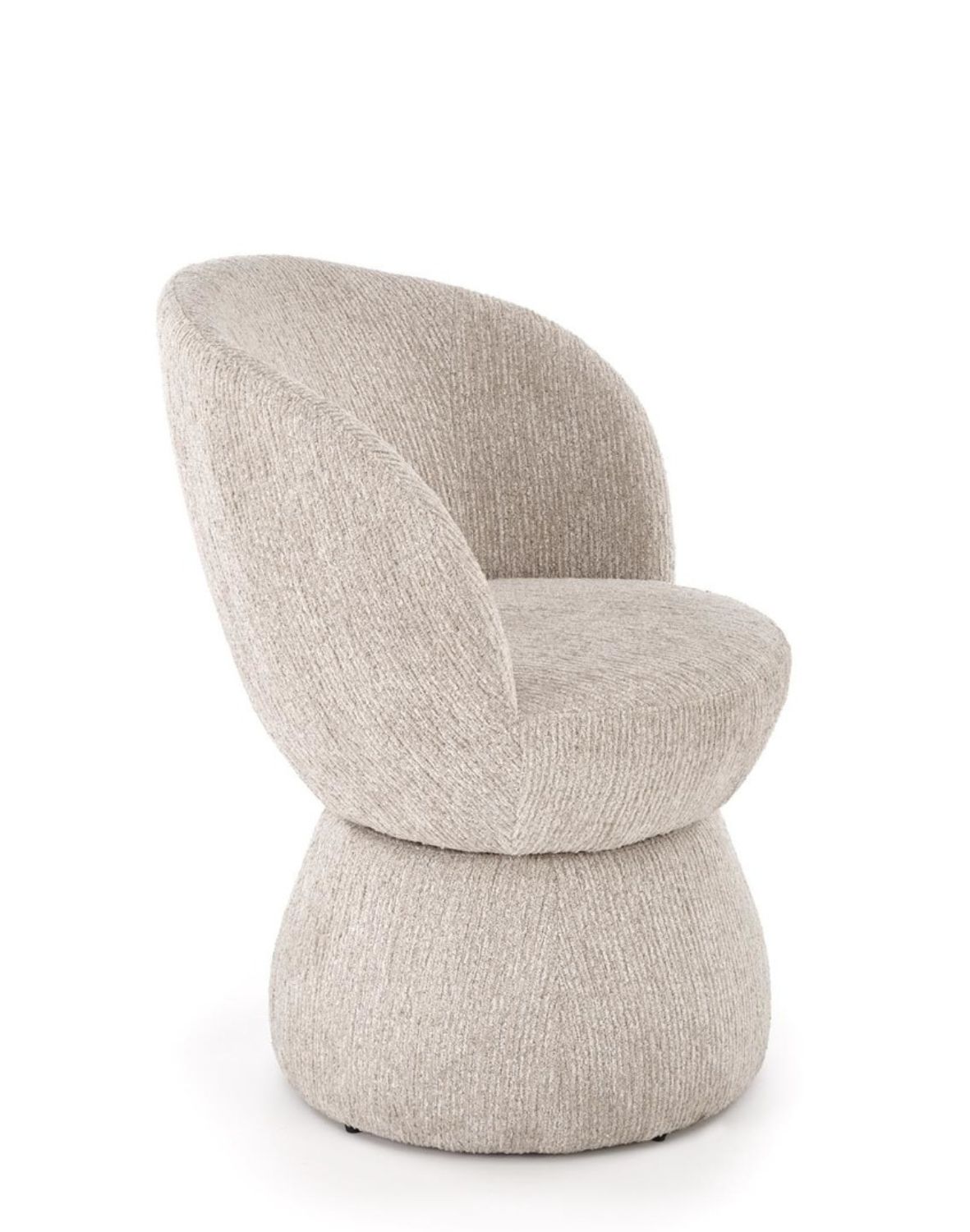 krzesło z funkcją obracania k581, tapicerowane, beżowe