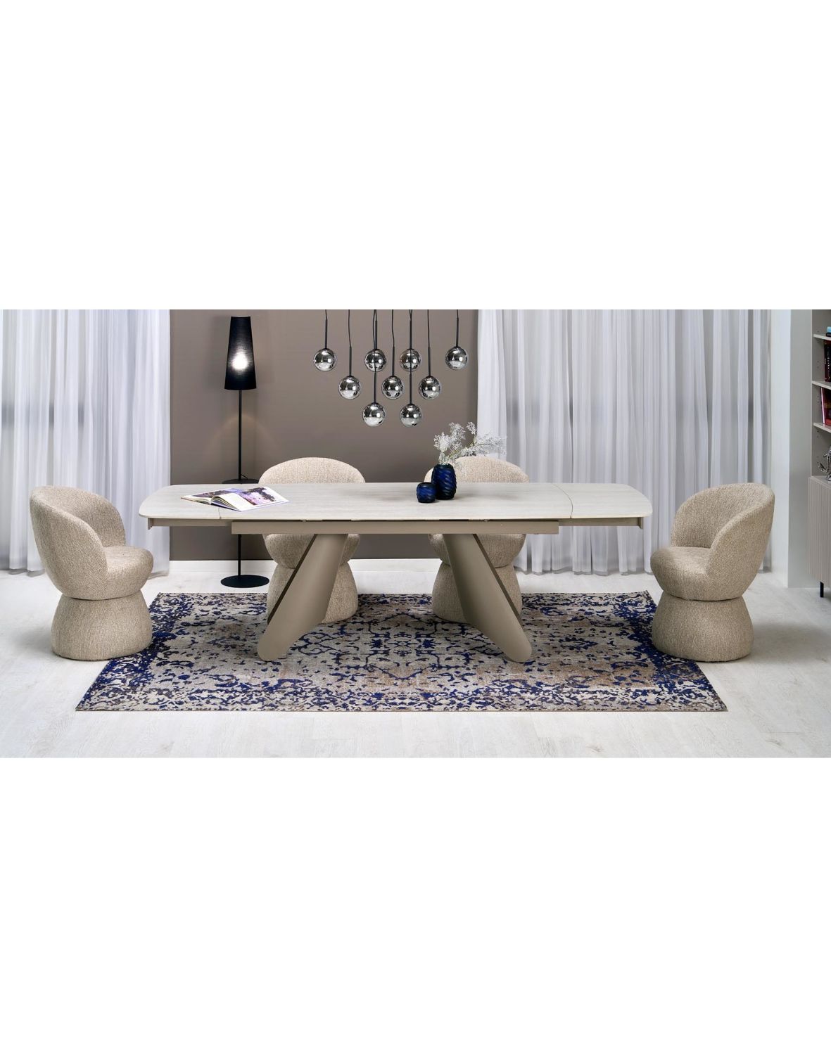 krzesło z funkcją obracania k581, tapicerowane, beżowe