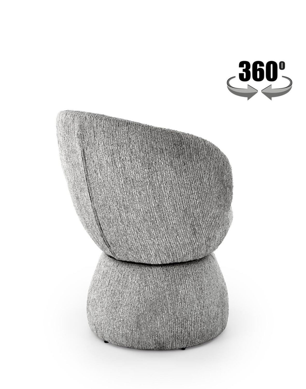 krzesło z funkcją obracania k581, tapicerowane, szare