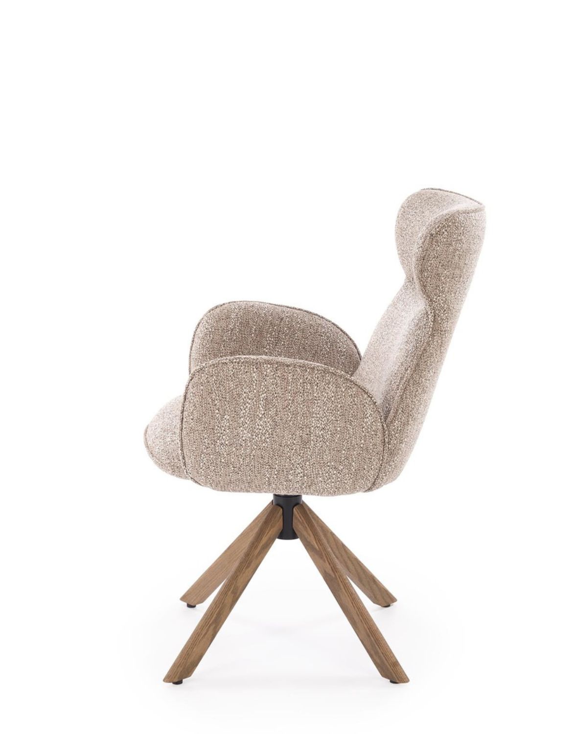 krzesło do jadalni k585, funkcja obracania, ciemny beż