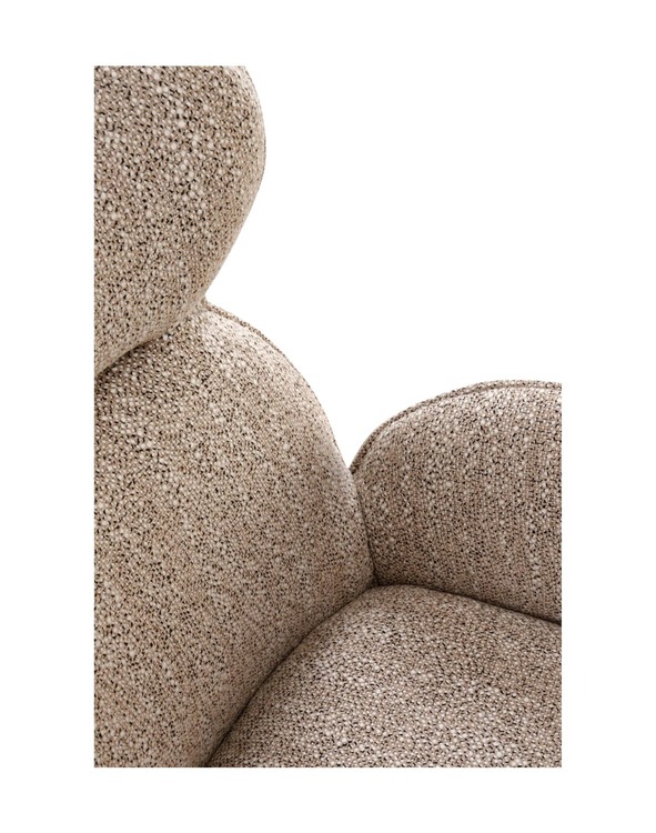 krzesło do jadalni k585, funkcja obracania, ciemny beż