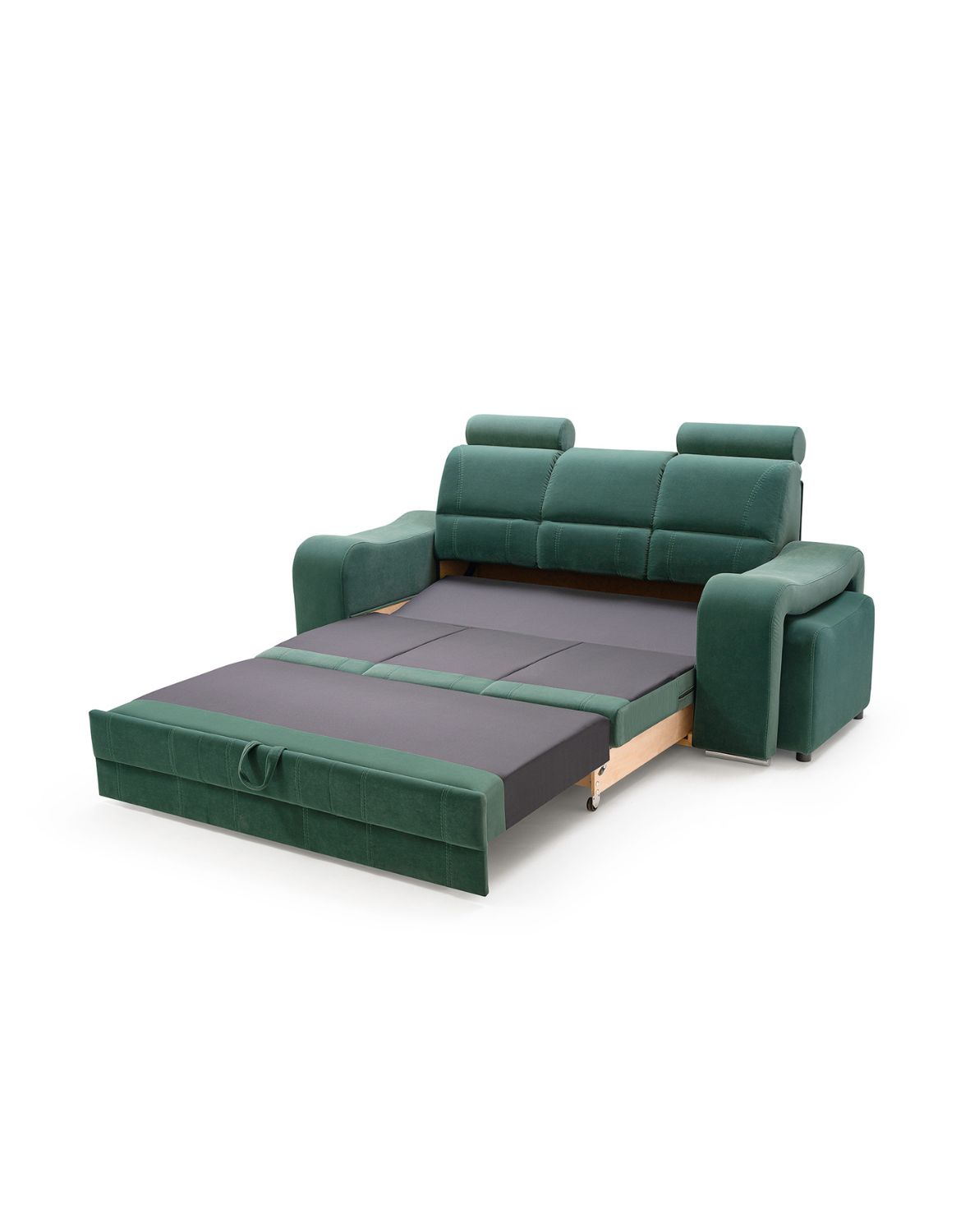 zielona kanapa wenus z zagłówkami