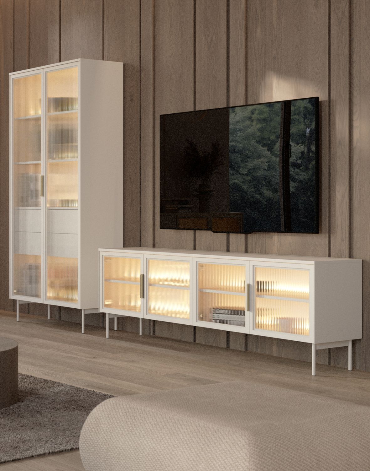 kaszmirowa szafka rtv lumi d