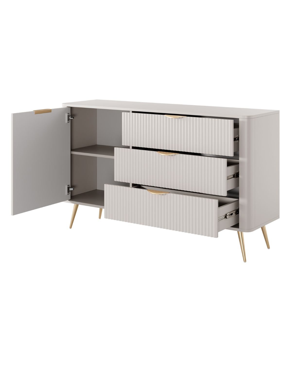 komoda z szufladami beżowa lante d 138