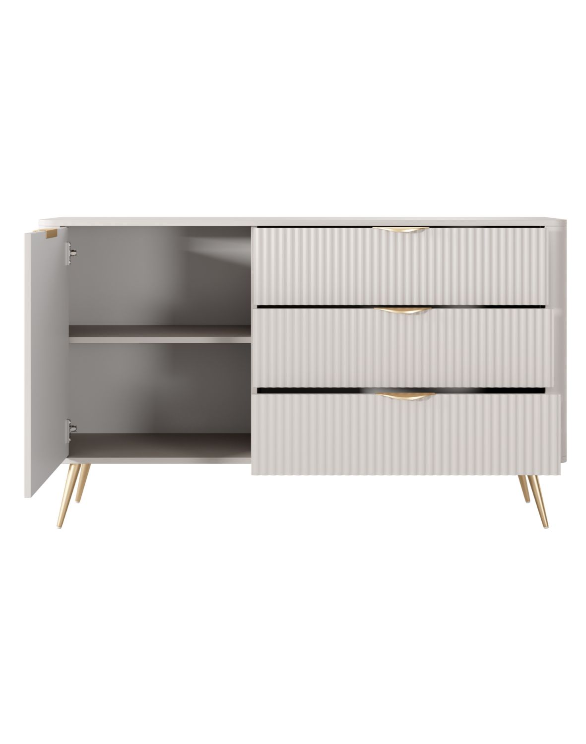 komoda z szufladami beżowa lante d 138