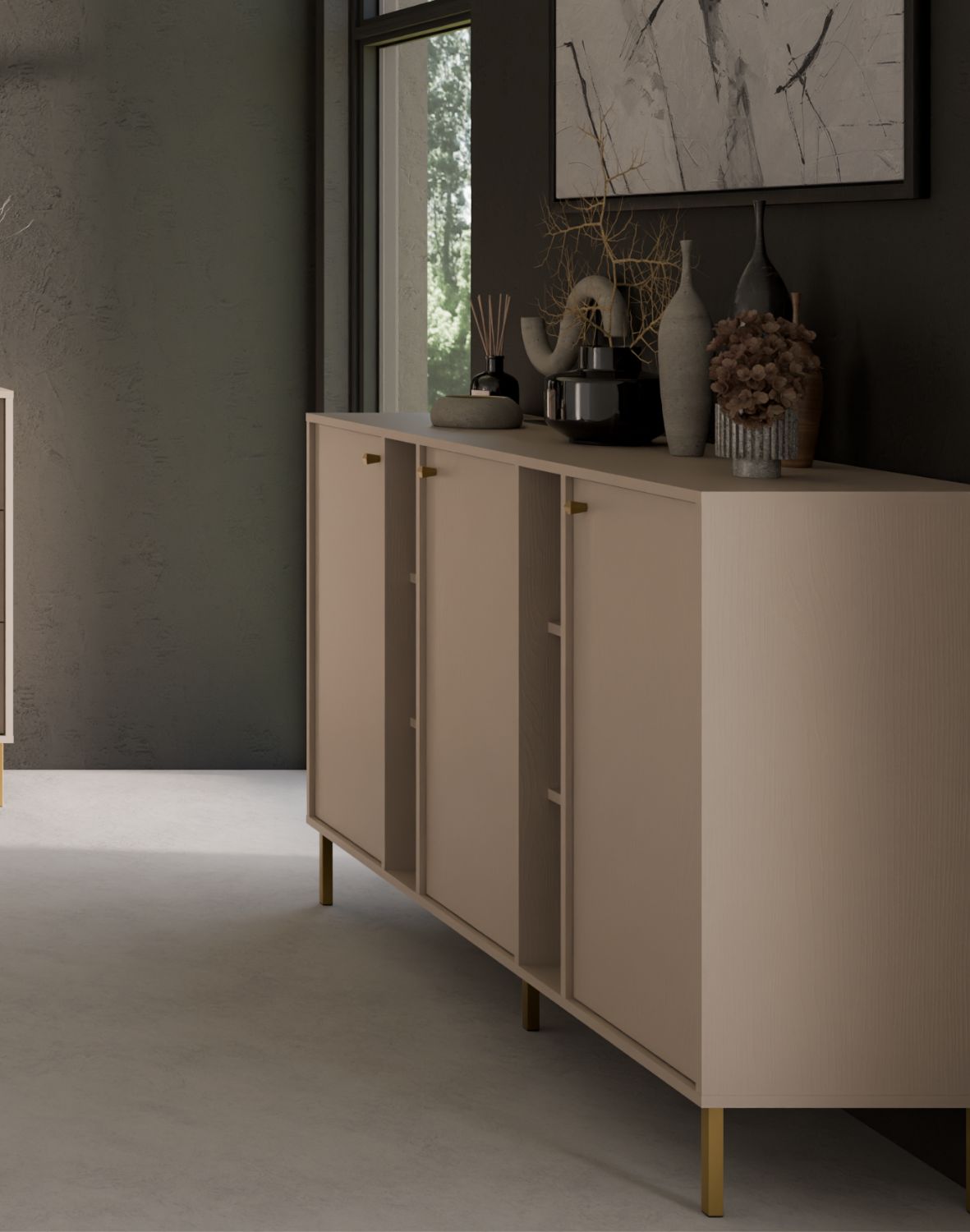 komoda tokyo 2 bez piaskowy typ 823