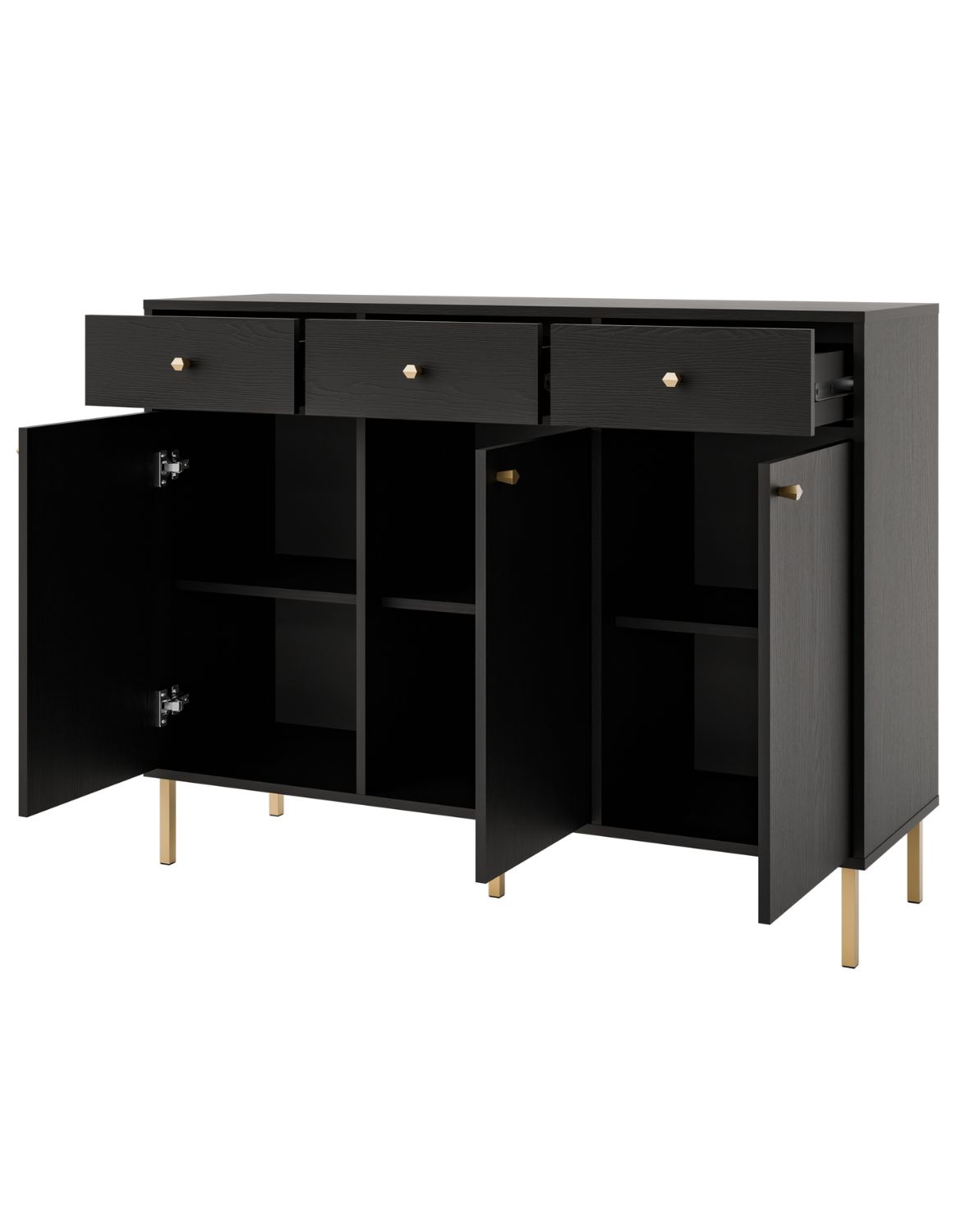 komoda tokyo 2 czarny 3f3s typ 827