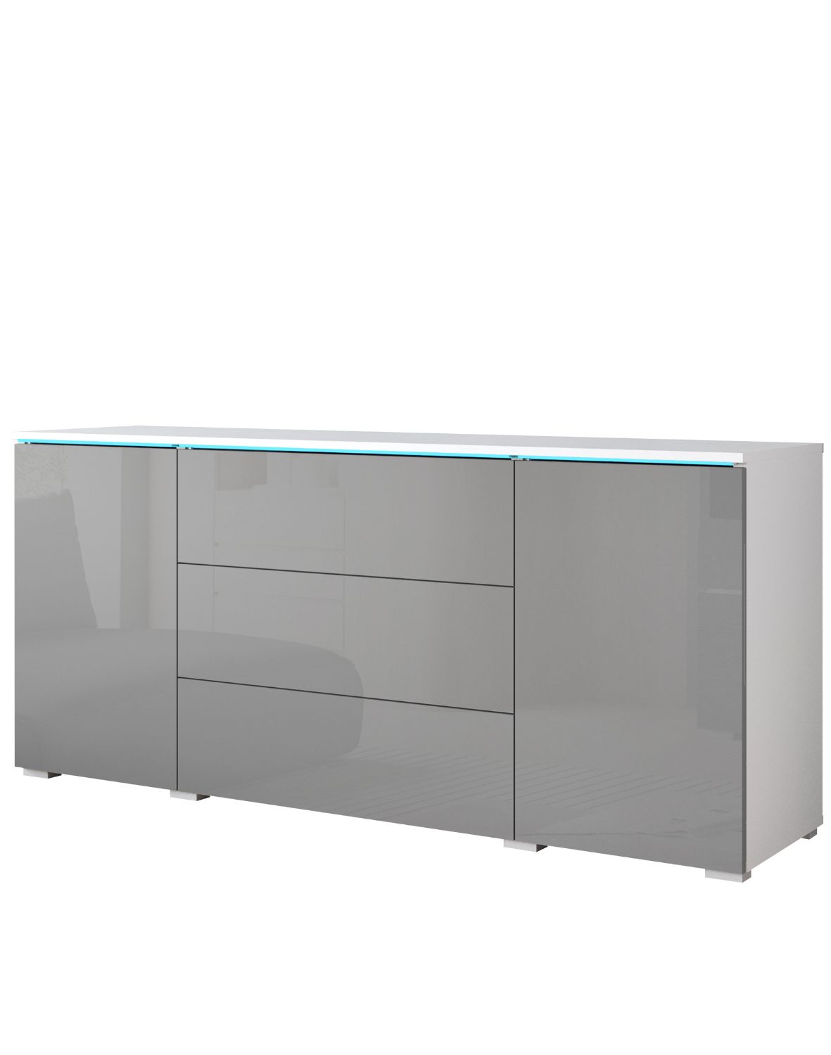 komoda-vera-150-bialy-szary-polysk