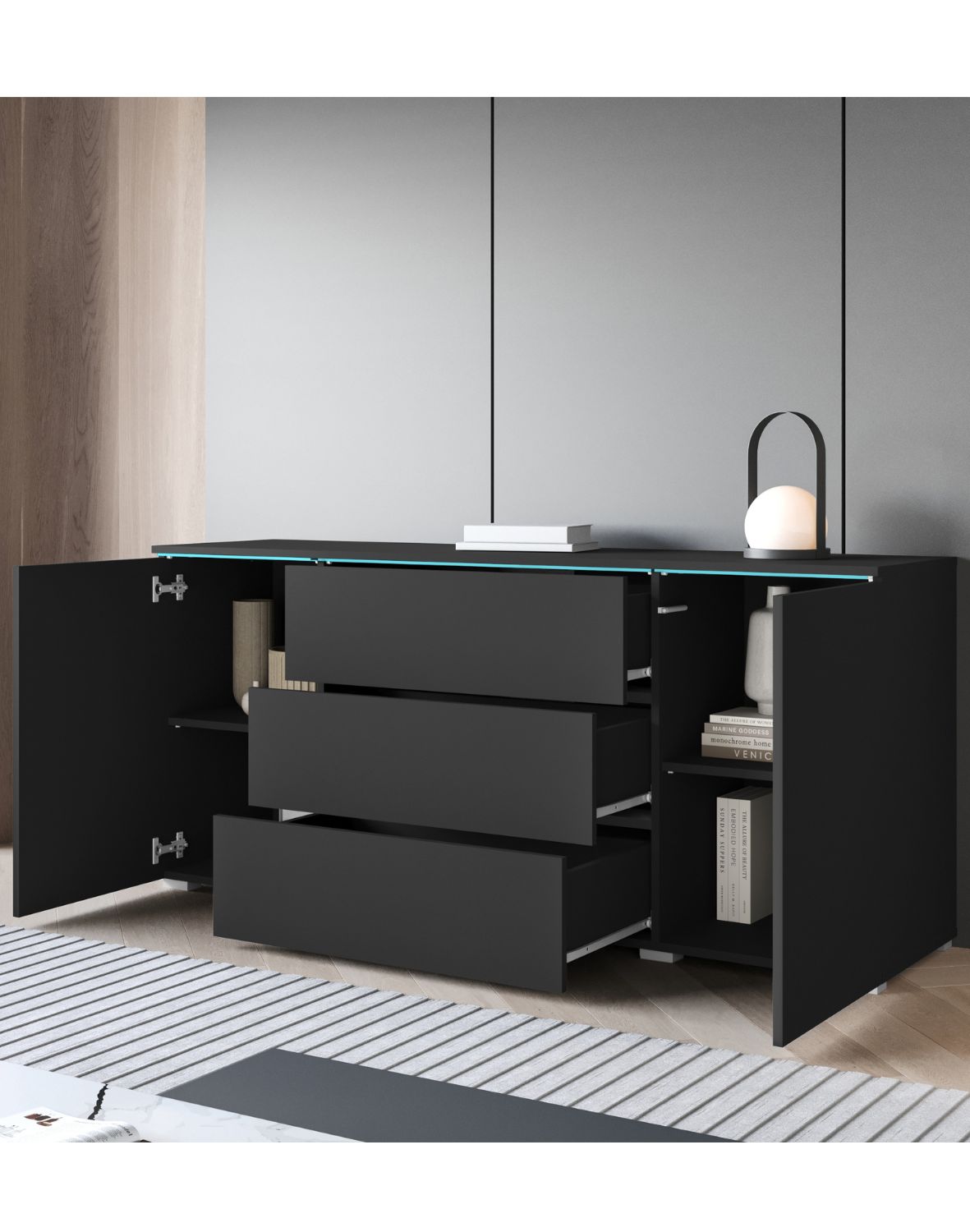 komoda-vera-150-czarny-grafit