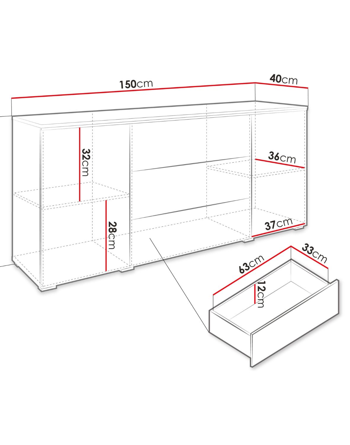 komoda-vera-150-czarny-grafit