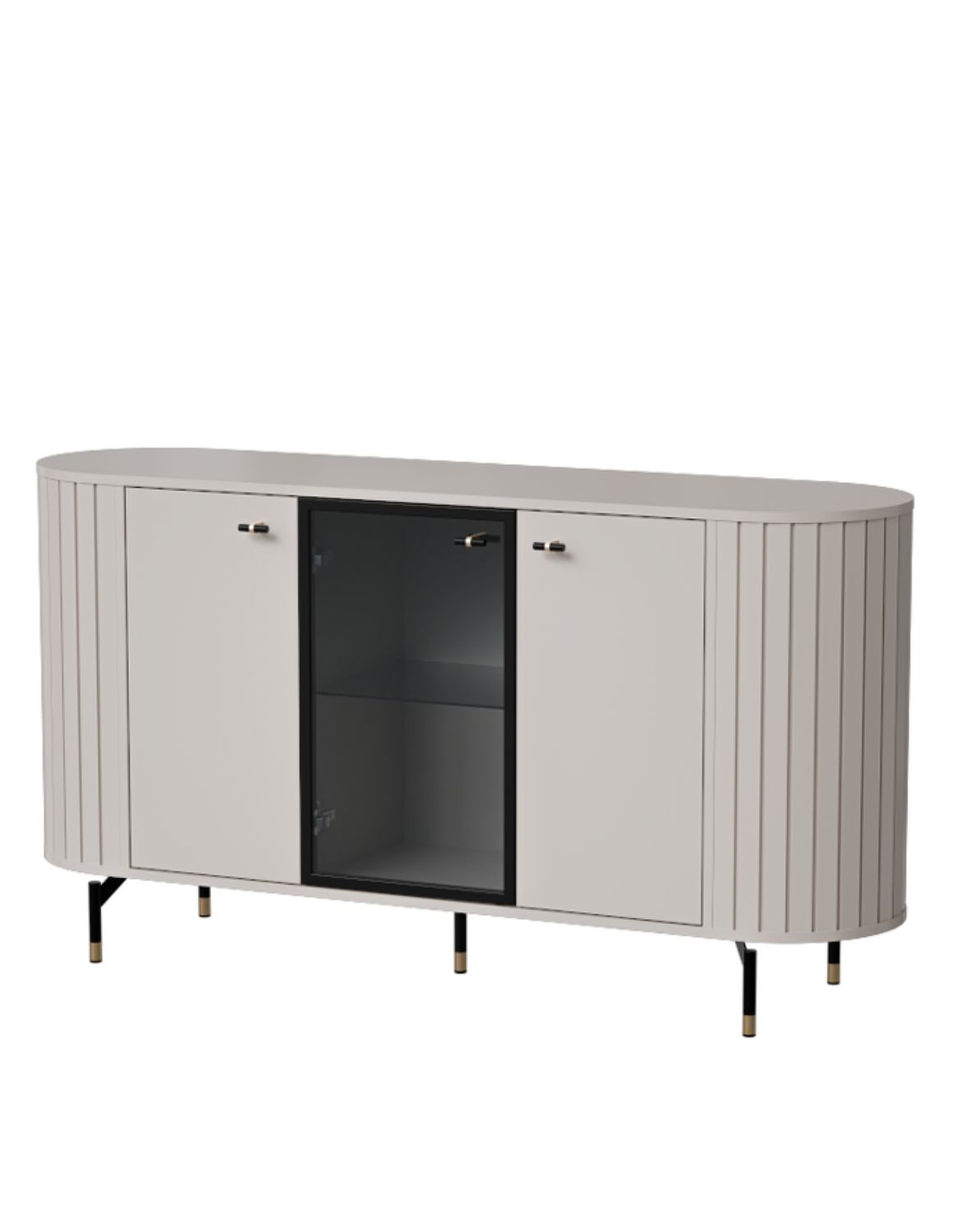 Komoda s vitrínou cashmere ZANTE ZA3