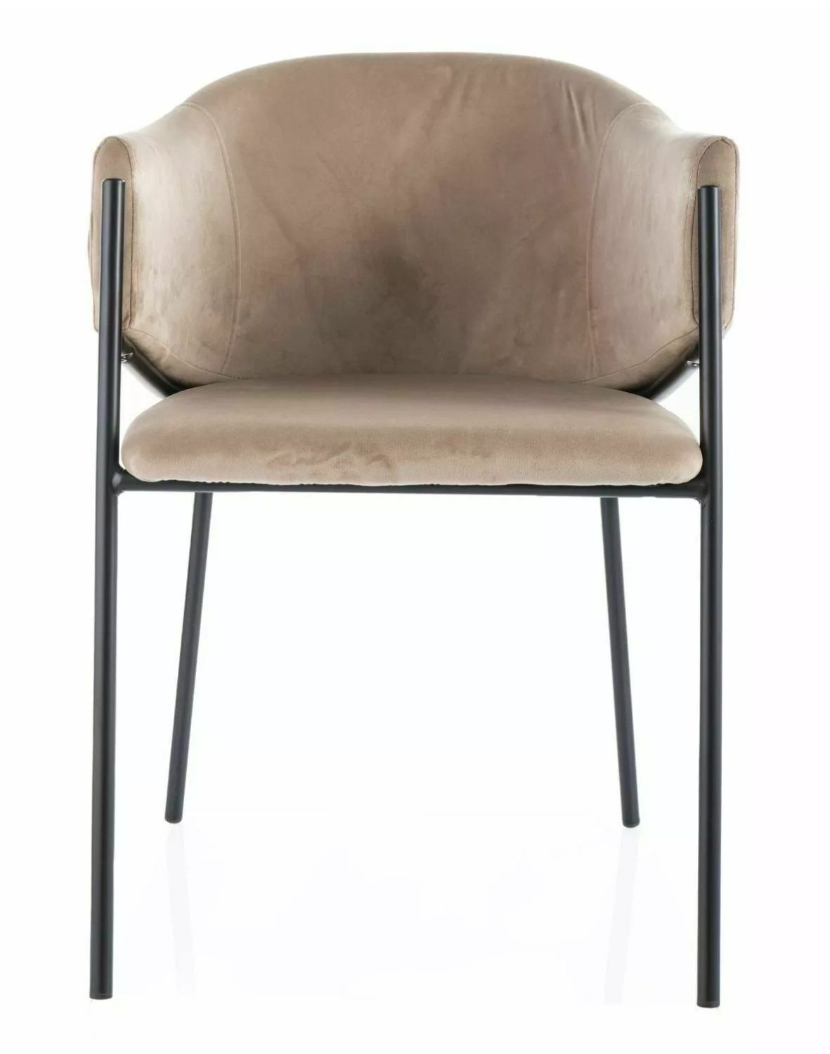 krzeslo bono velvet bez czarny