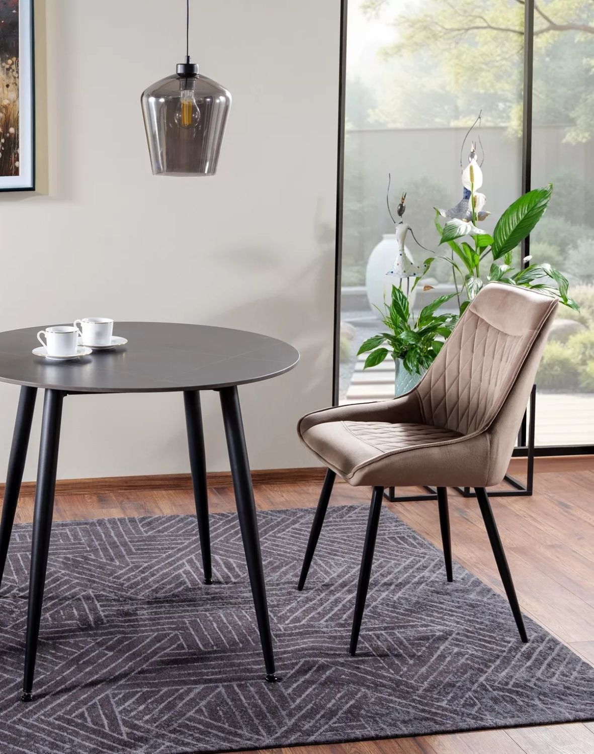 krzeslo agat ciemny bez