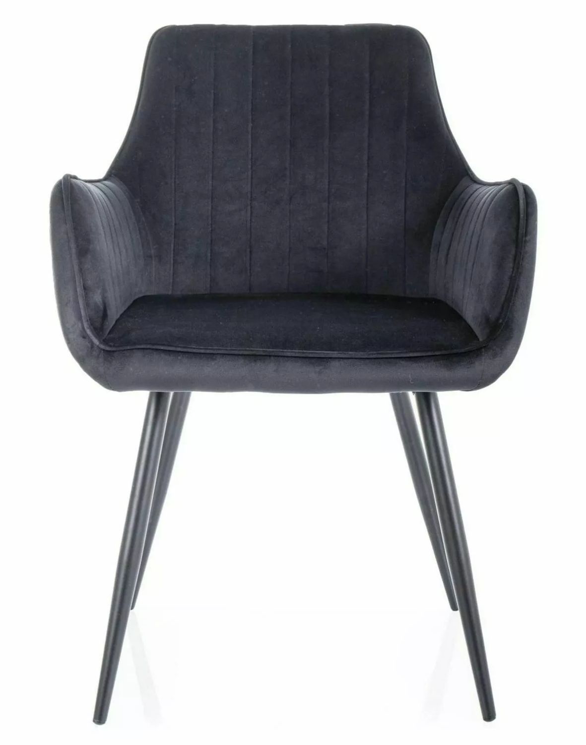 krzeslo apple velvet czarne