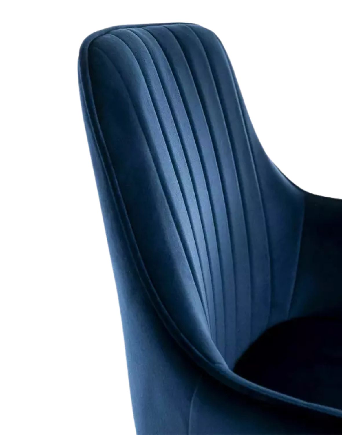 krzeslo apple velvet granatowe