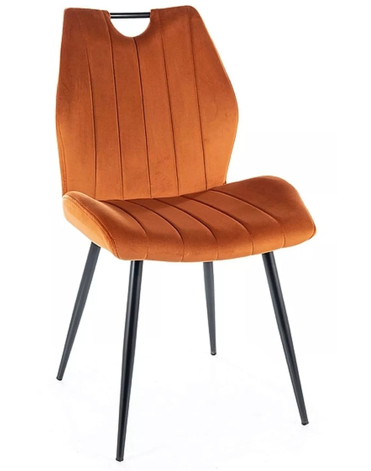 krzeslo arco velvet cynamon