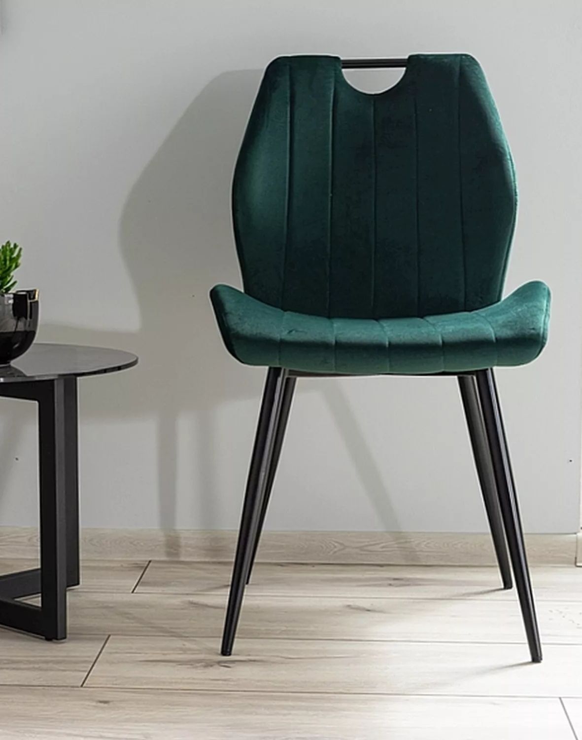 krzeslo arco velvet zielony