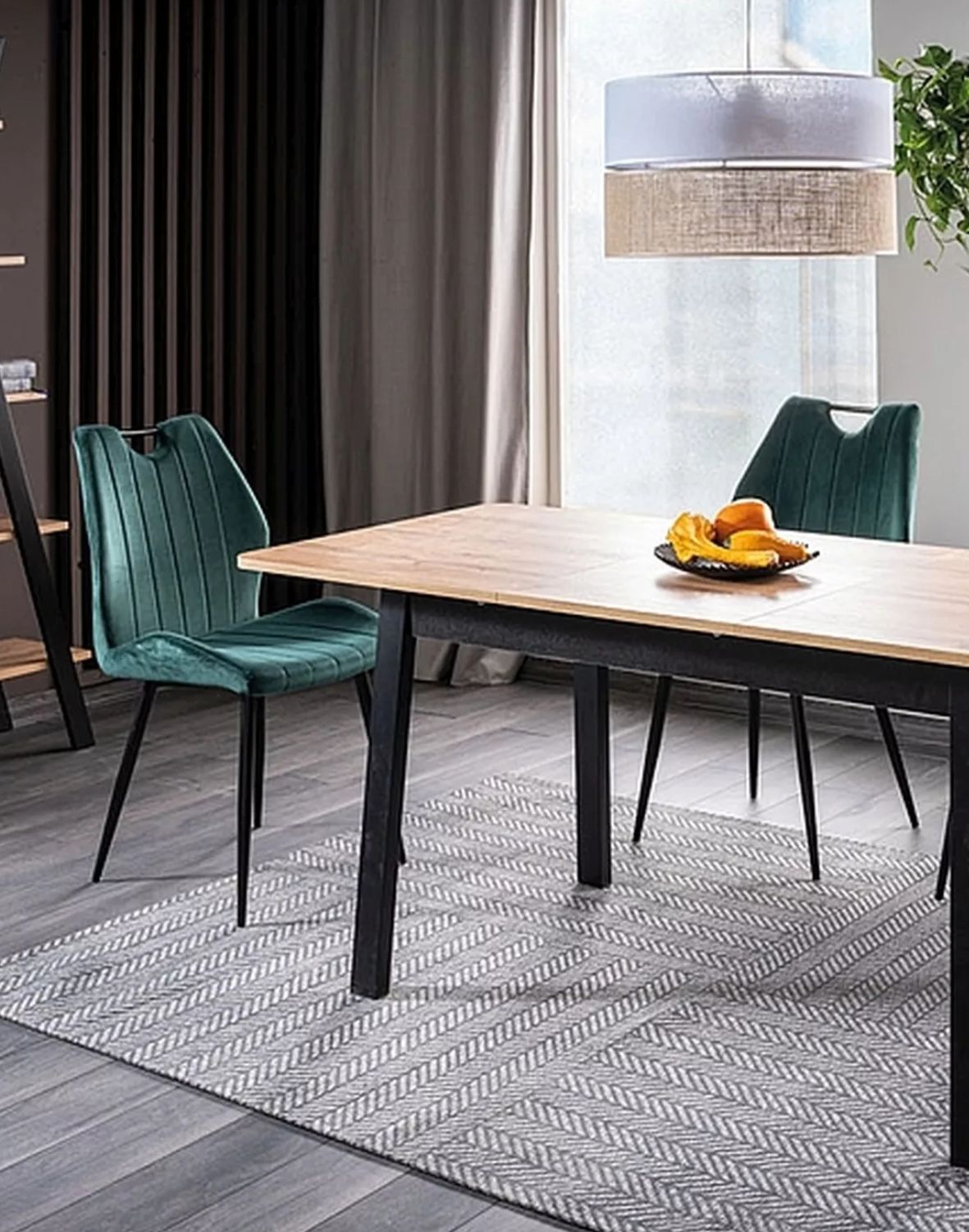 krzeslo arco velvet zielony