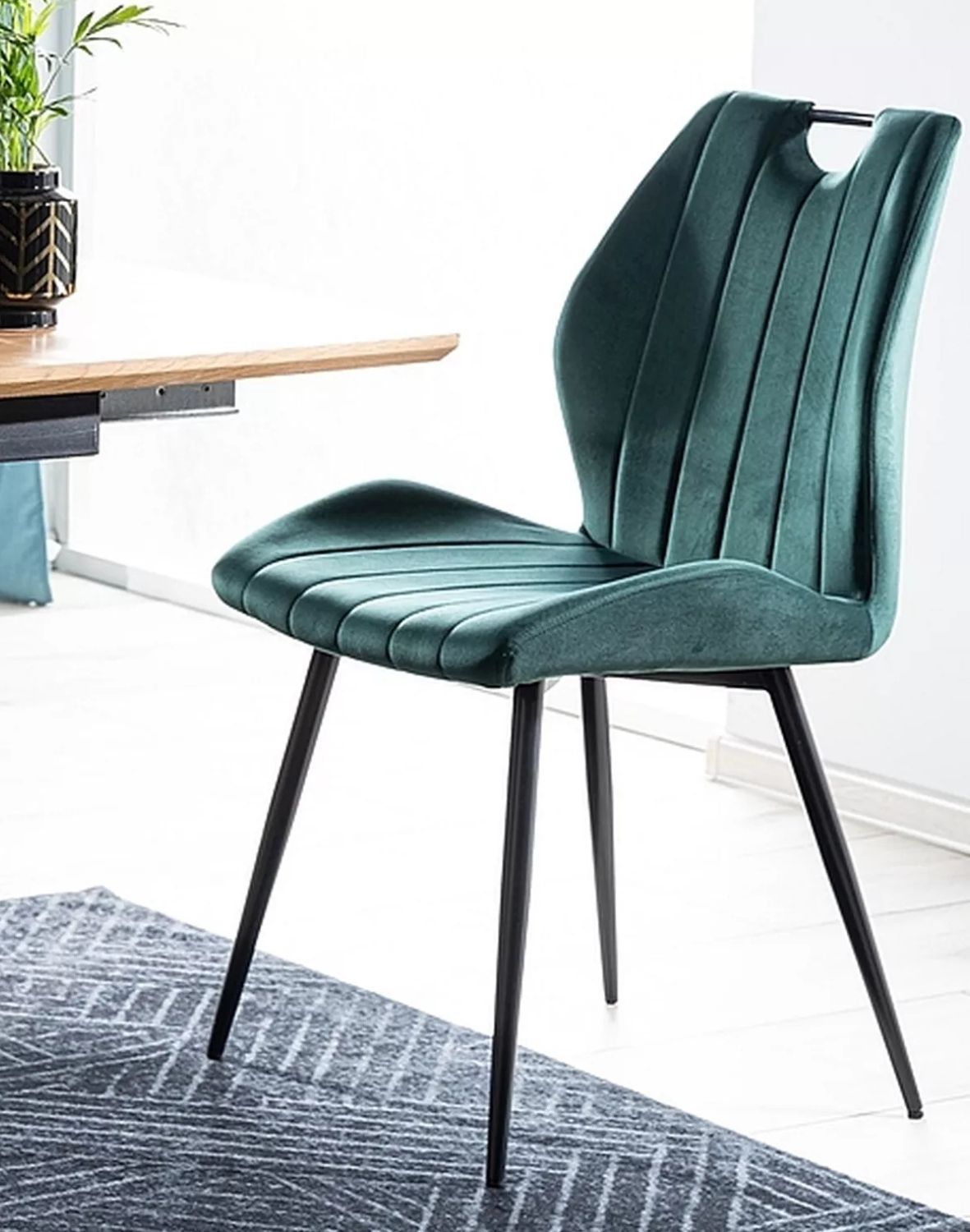 krzeslo arco velvet zielony