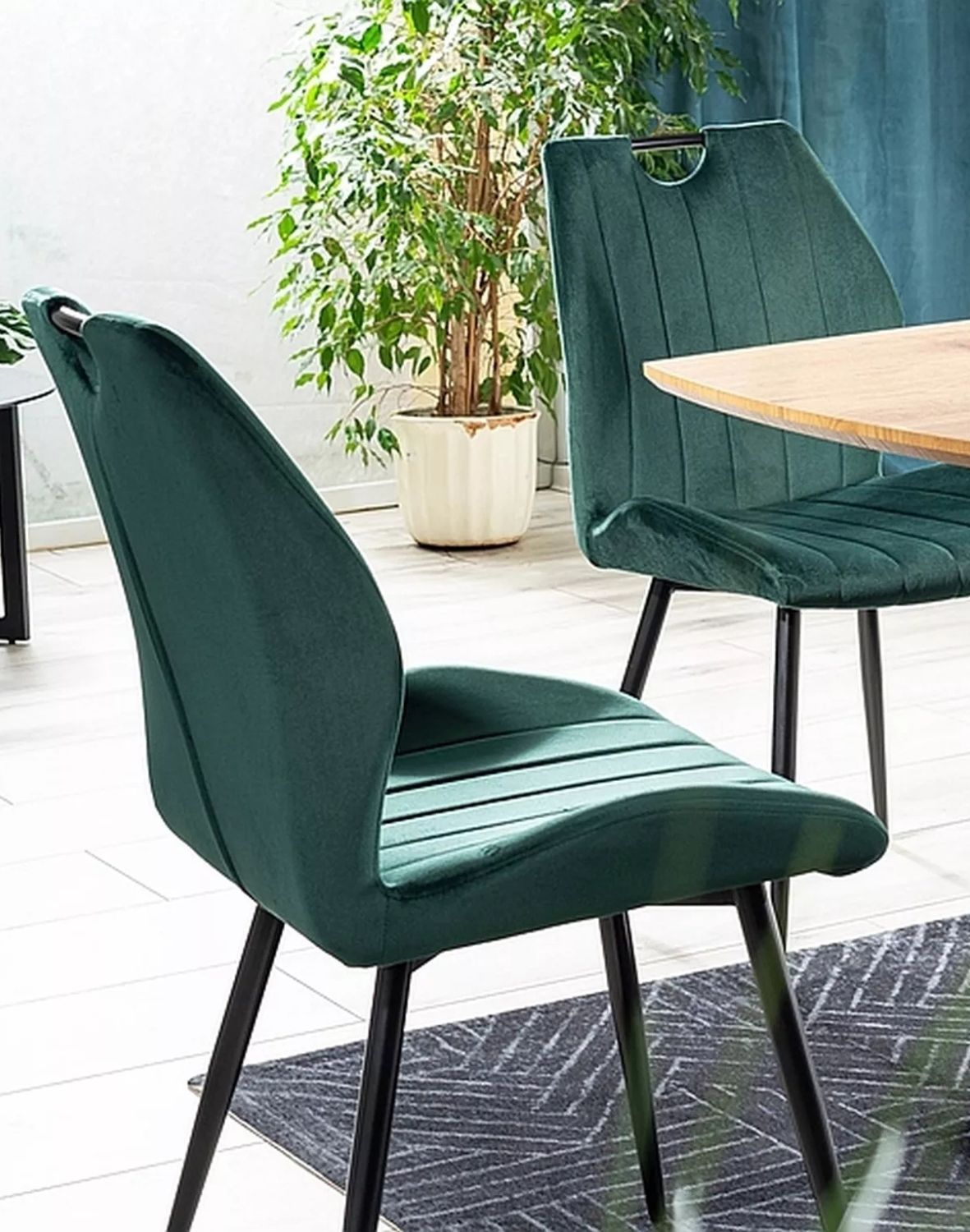 krzeslo arco velvet zielony