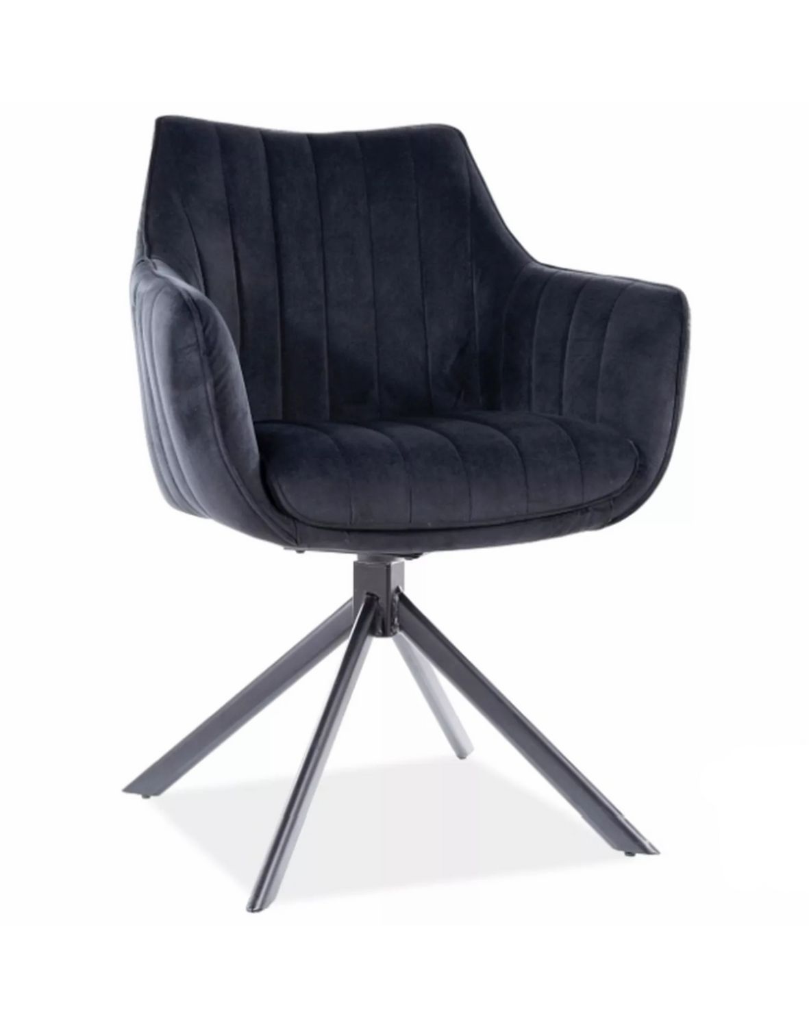 krzeslo azalia velvet czarne