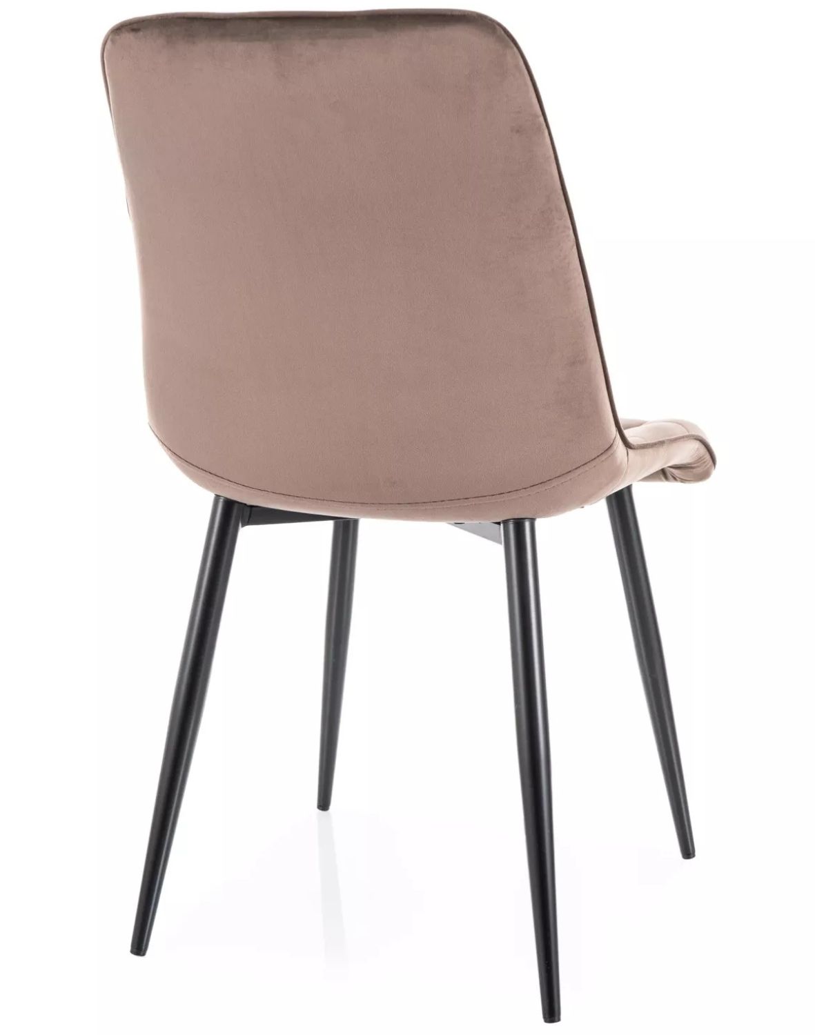 krzeslo  chic velvet cappuccino czarny