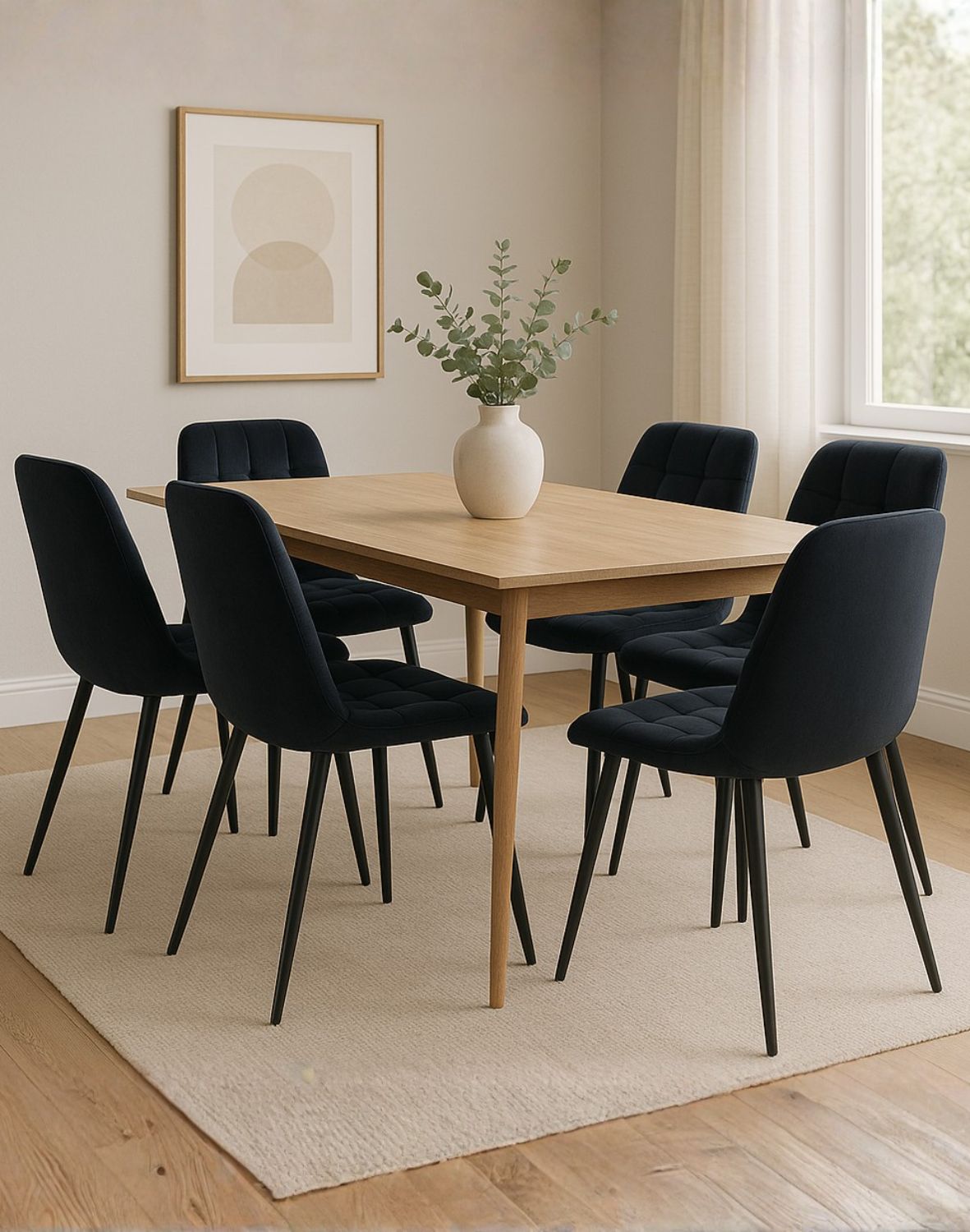 krzeslo  chic velvet czarne czarny