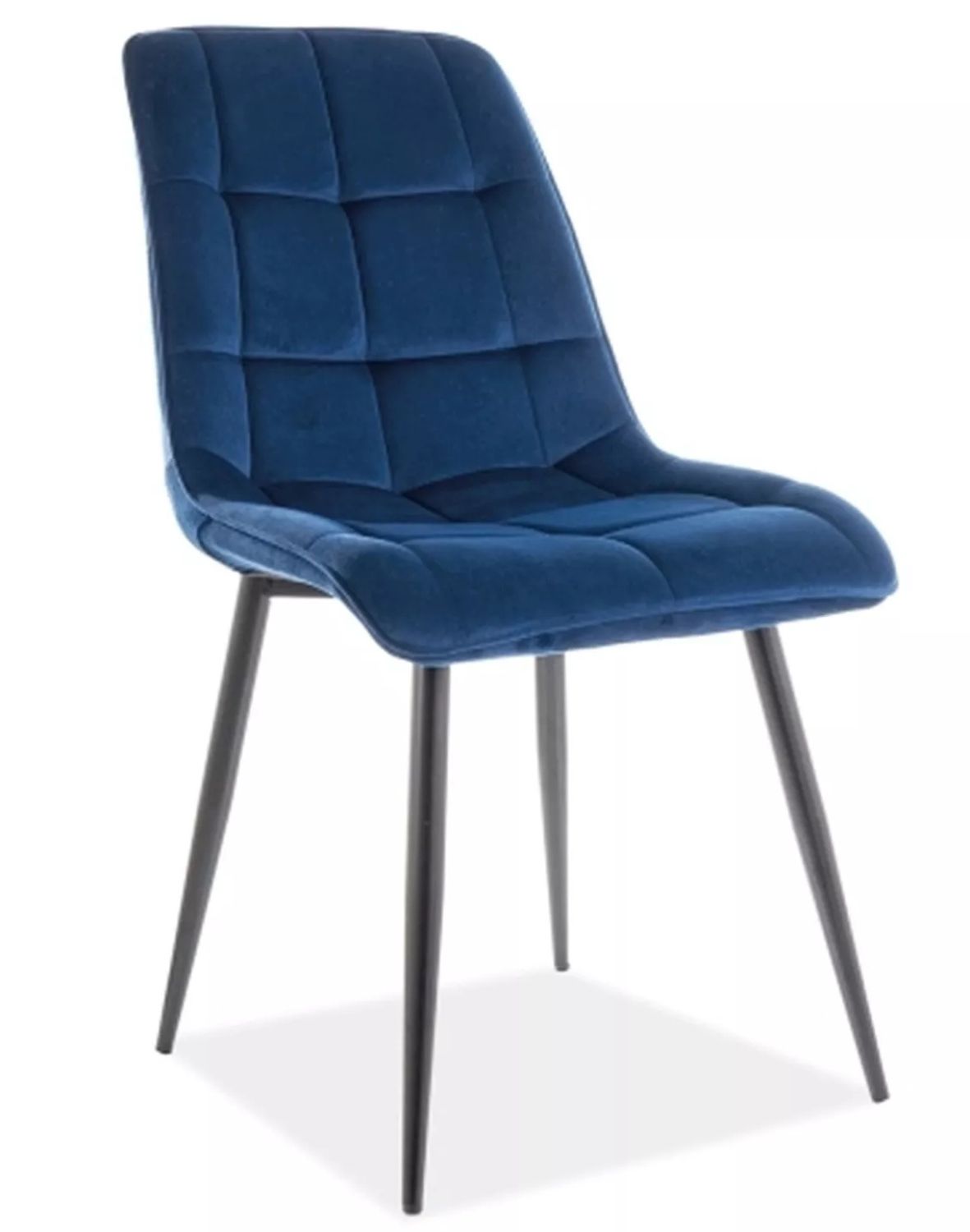 krzeslo  chic velvet granatowe czarny