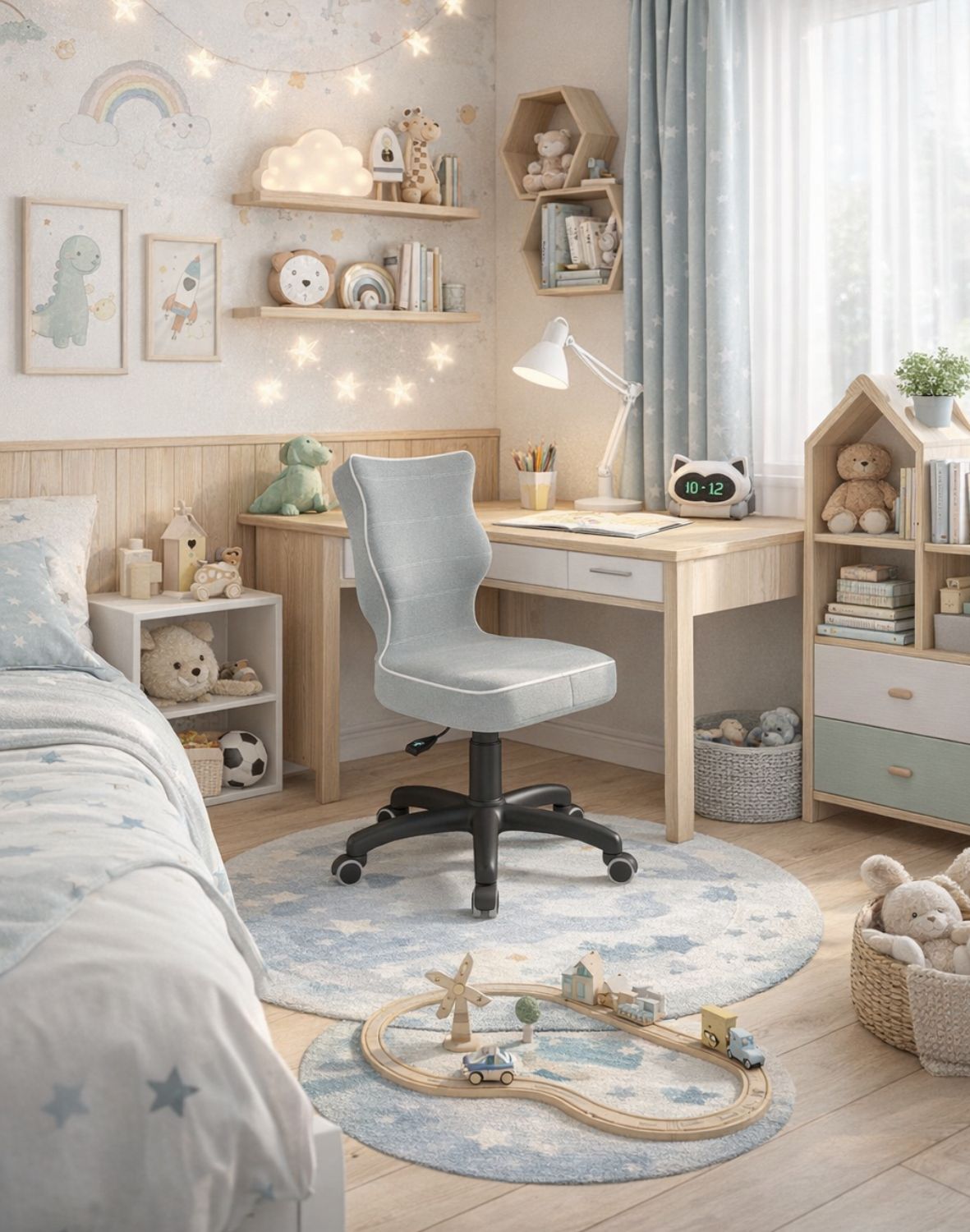 krzeslo obrotowe petit 119-142 czarna podstawa