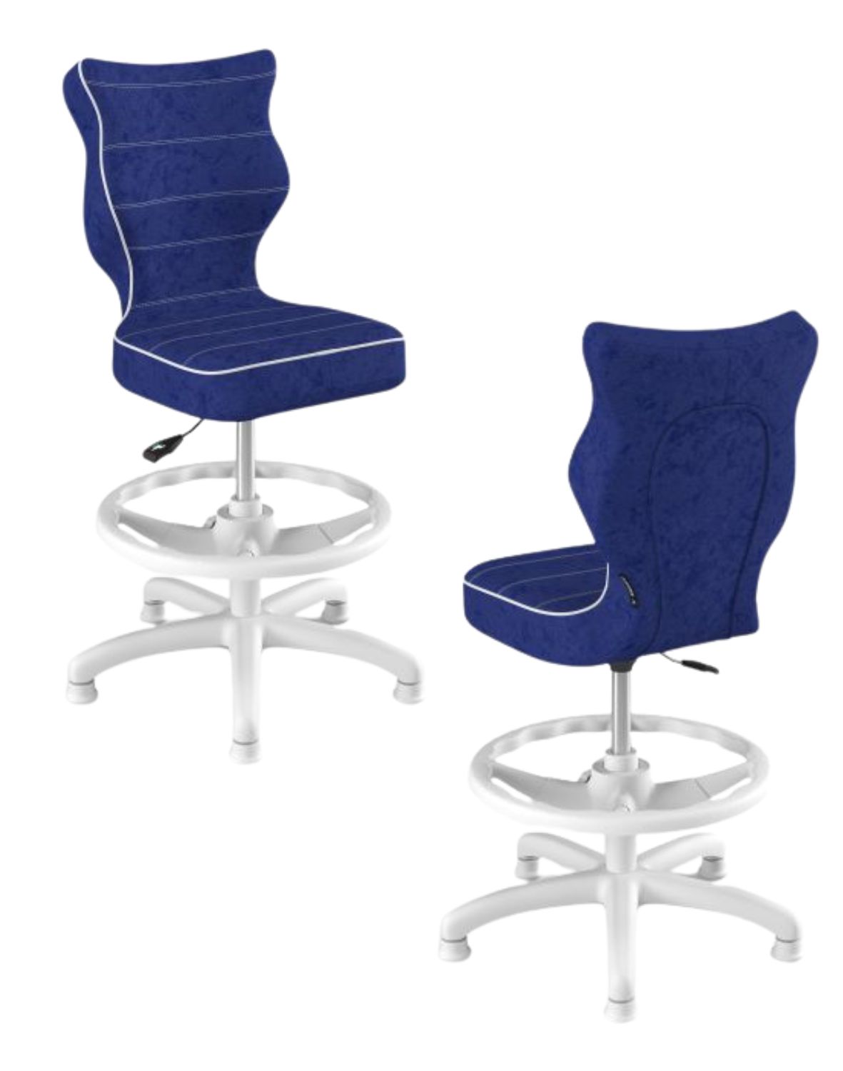 krzeslo dzieciece petit z podnozkiem 119 142 biala podstawa