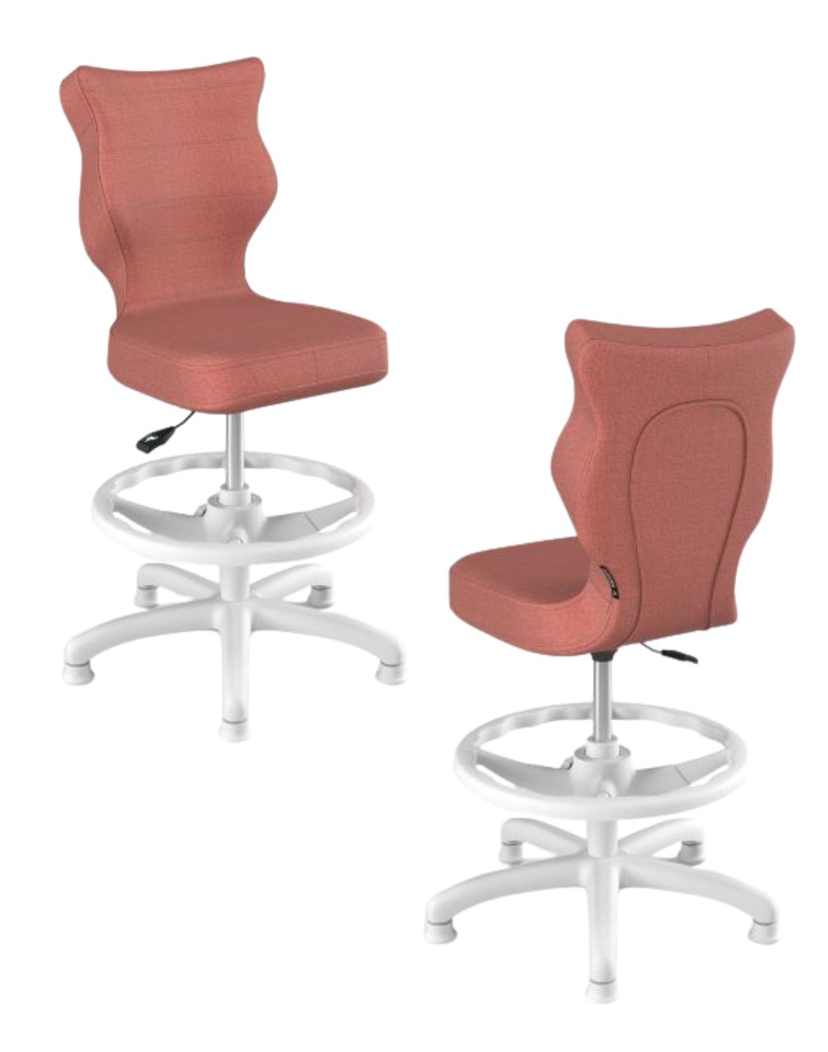 Krzesło dziecięce Entelo Petit z podnóżkiem 133-159 cm Biała Podstawa