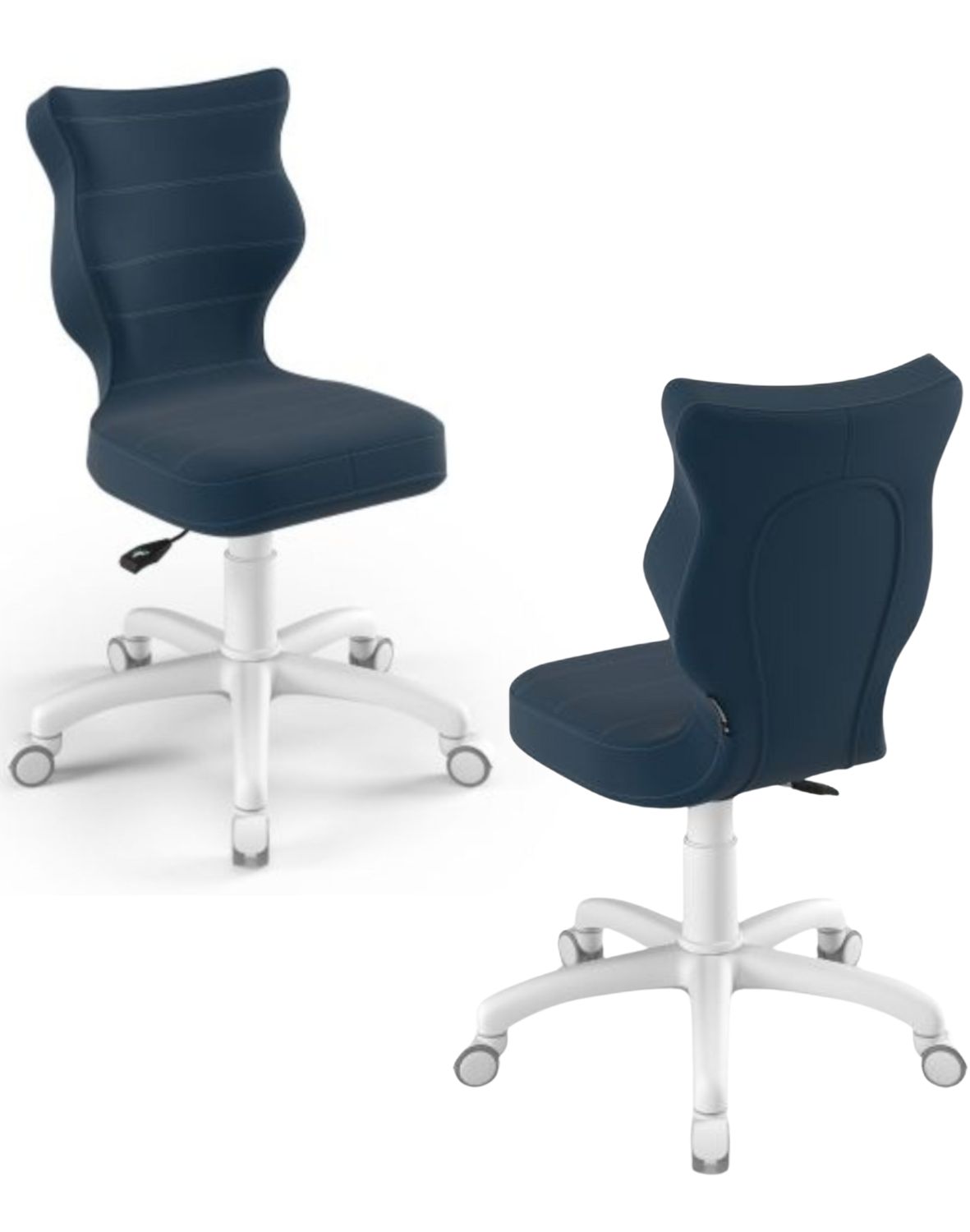 Krzesło dziecięce obrotowe Petit 133-159 cm Biała Podstawa