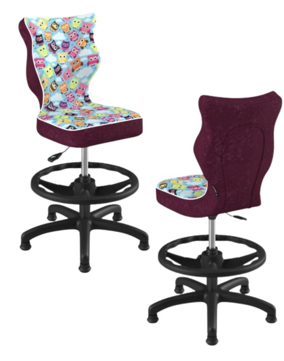 krzeslo dzieciece petit z podnozkiem 133 159 czarna podstawa