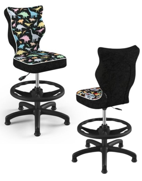 krzeslo dzieciece petit z podnozkiem 133 159 czarna podstawa