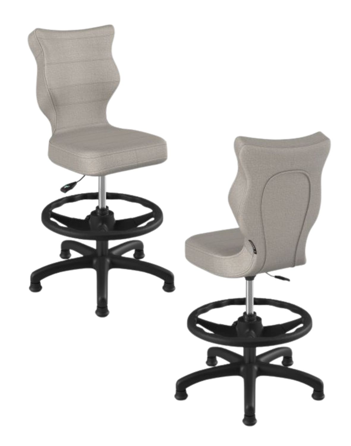 Krzesło dziecięce Entelo Petit z podnóżkiem 119-142 cm Czarna Podstawa