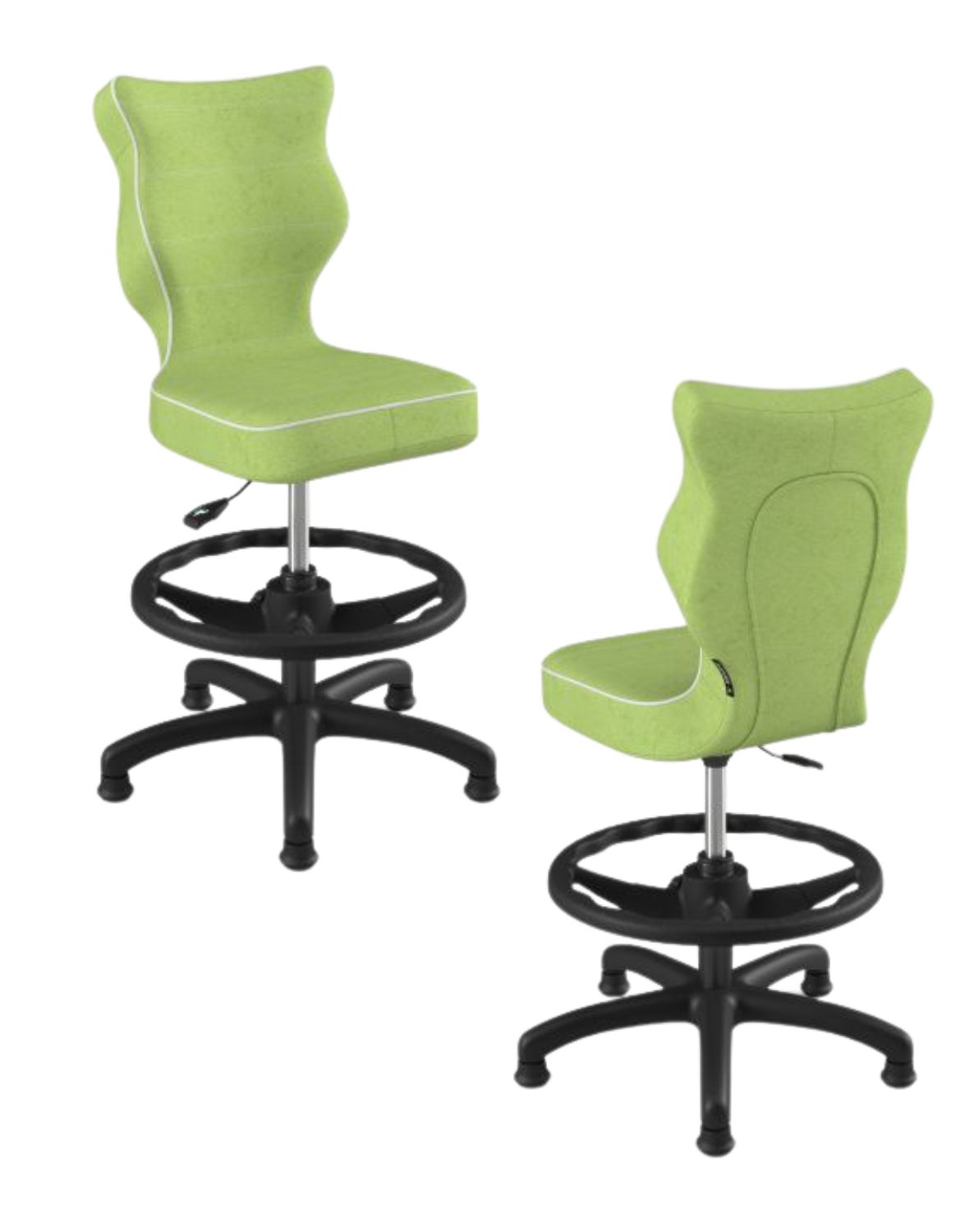 Krzesło dziecięce Entelo Petit z podnóżkiem 119-142 cm Czarna Podstawa