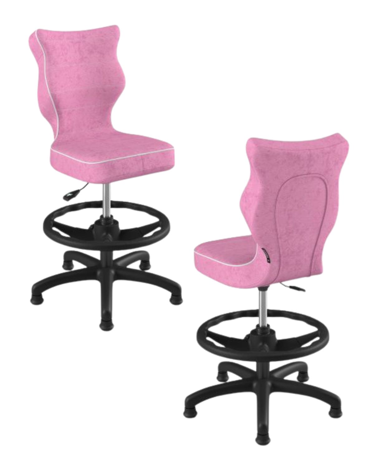 Krzesło dziecięce Entelo Petit z podnóżkiem 119-142 cm Czarna Podstawa