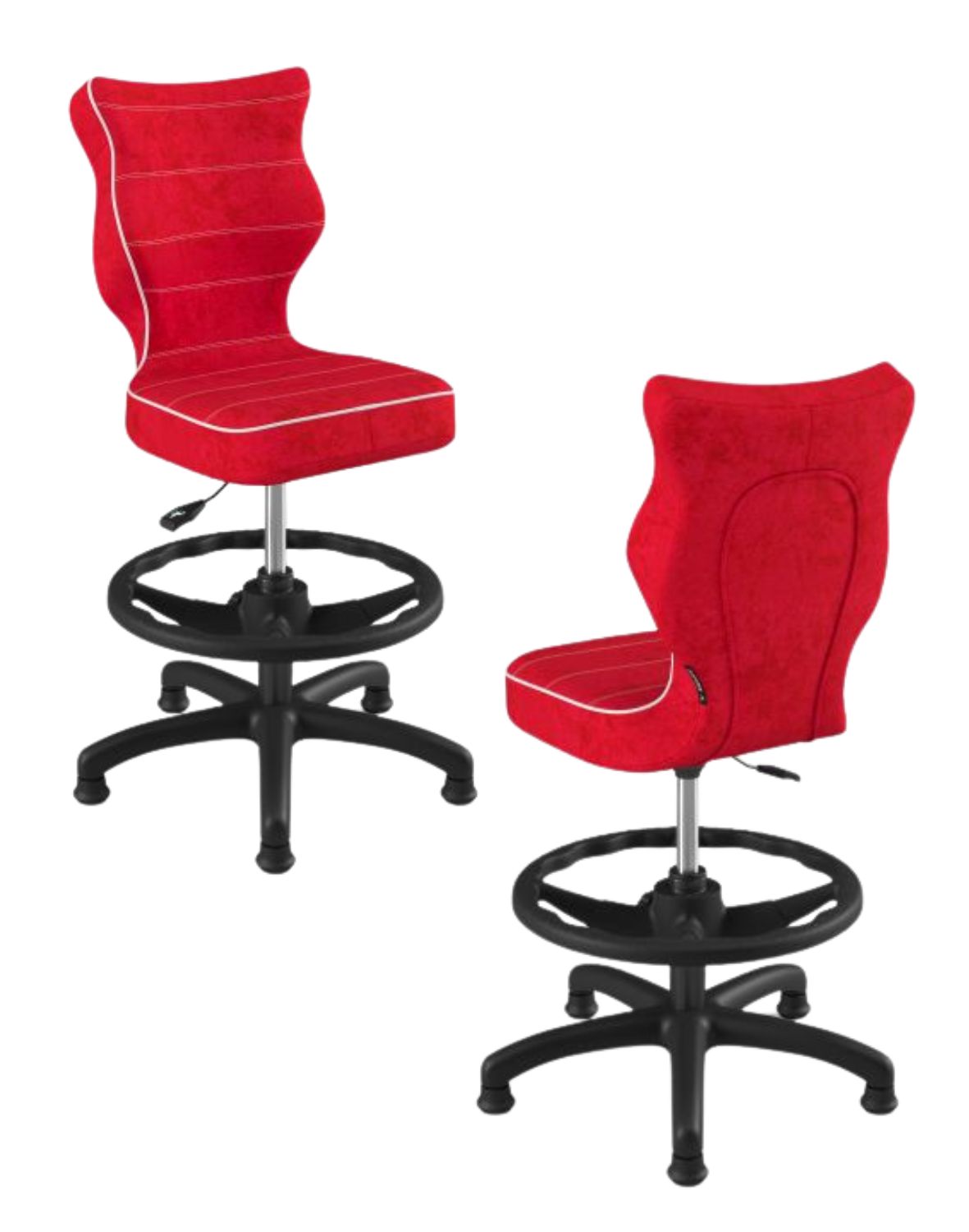 Krzesło dziecięce Entelo Petit z podnóżkiem 119-142 cm Czarna Podstawa