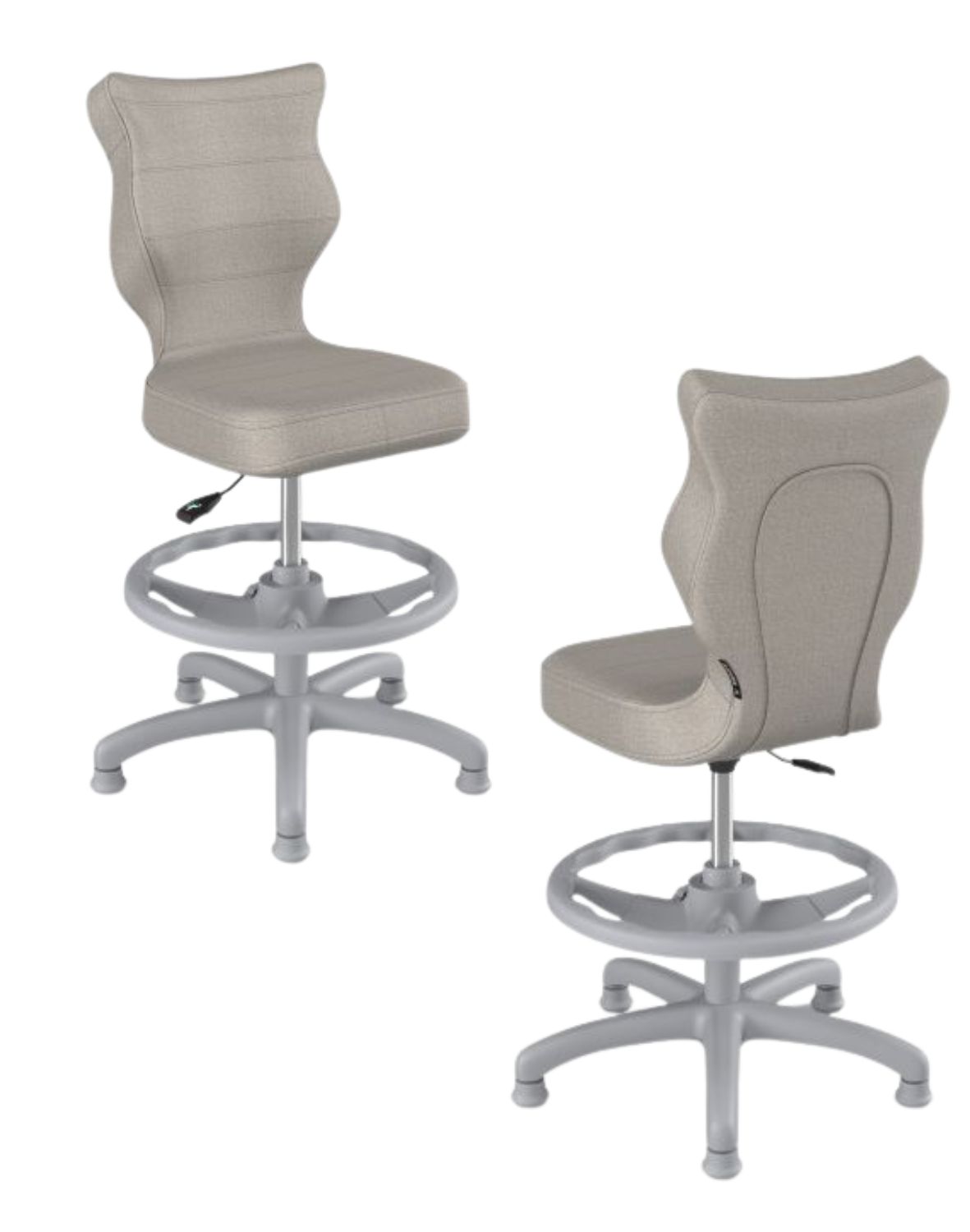 krzeslo dzieciece petit z podnozkiem 119 142 szara podstawa